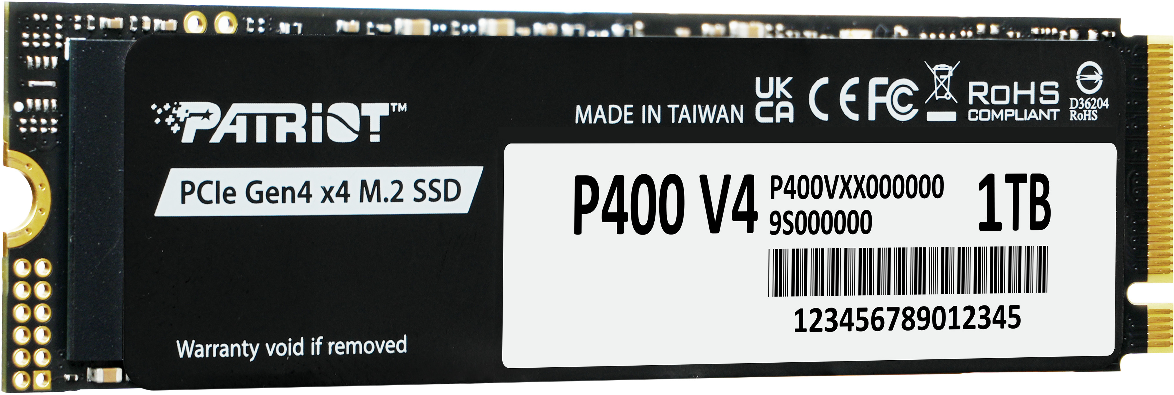 SSD накопитель Patriot Viper M.2 2280 1TB P400 (P400VP1TBM28H) фото 