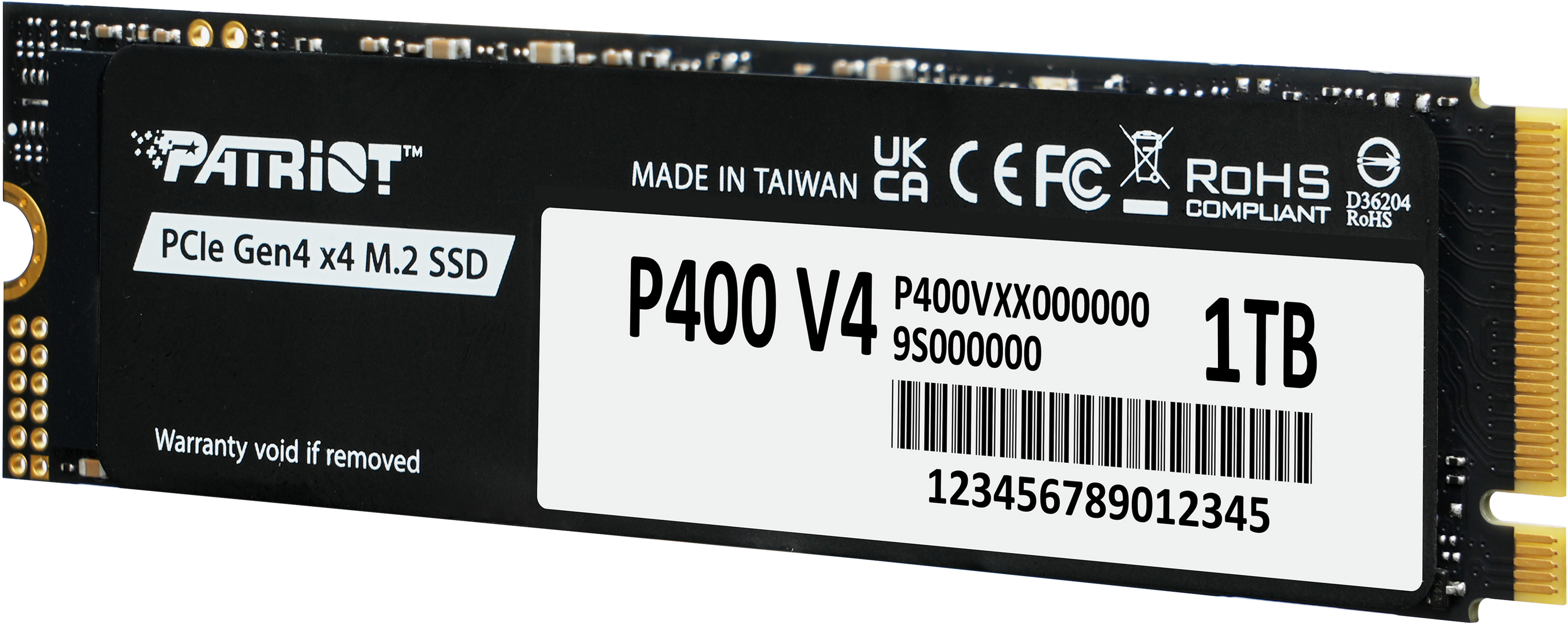 SSD накопитель Patriot Viper M.2 2280 1TB P400 (P400VP1TBM28H) фото 