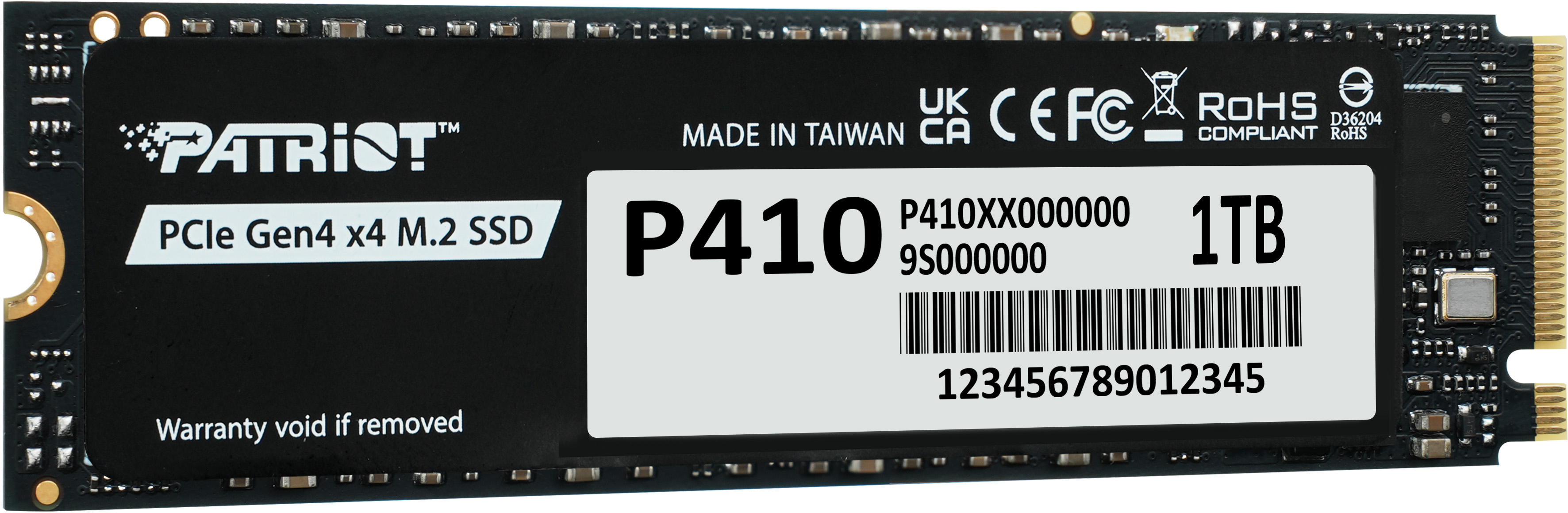 SSD накопитель Patriot M.2 2280 1TB (P410P1TBM28H) фото 