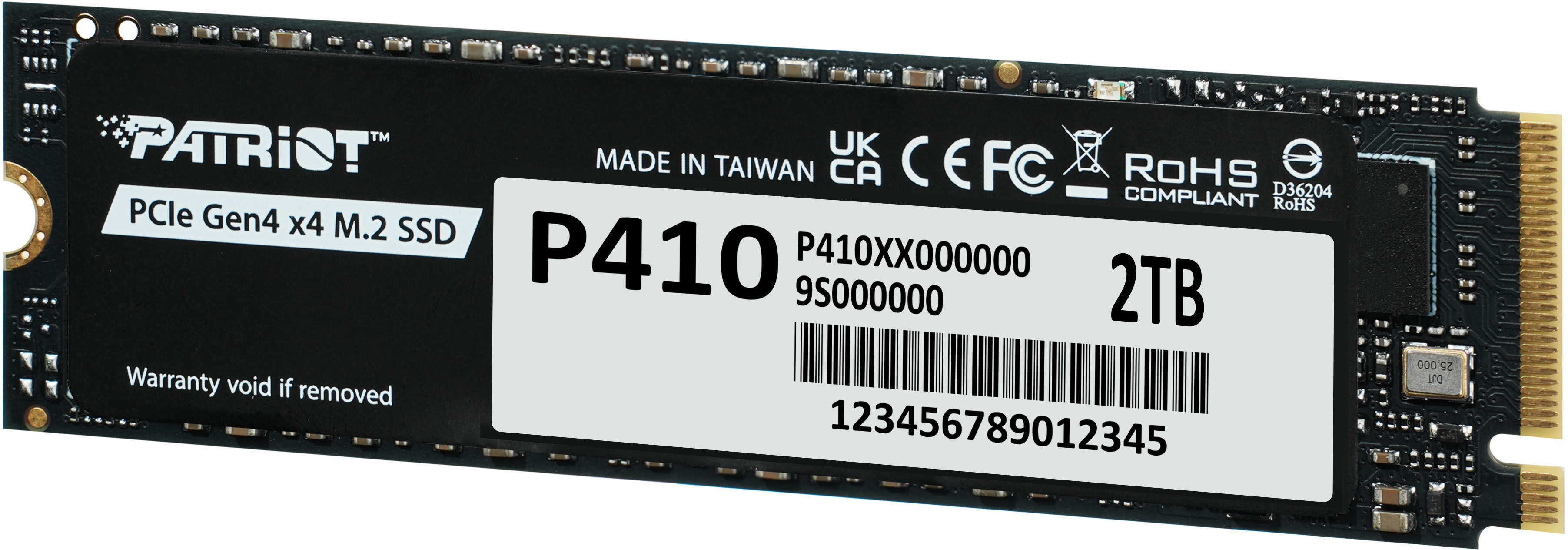 SSD накопитель Patriot M.2 2280 2TB (P410P2TBM28H) фото 