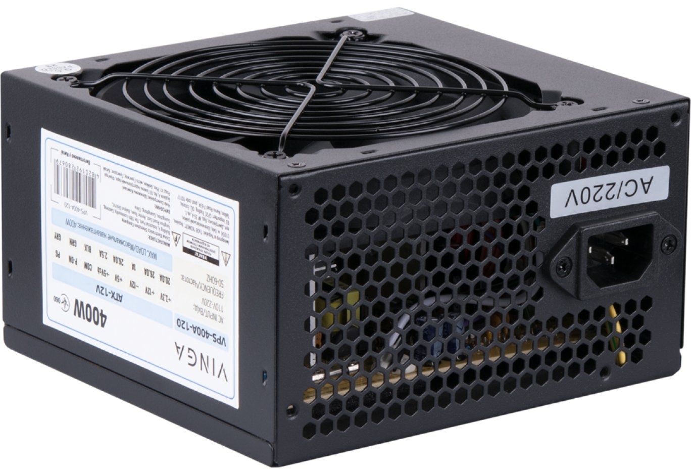 Блок живлення Vinga 400W ОЕМ (VPS-400A-120) фото4
