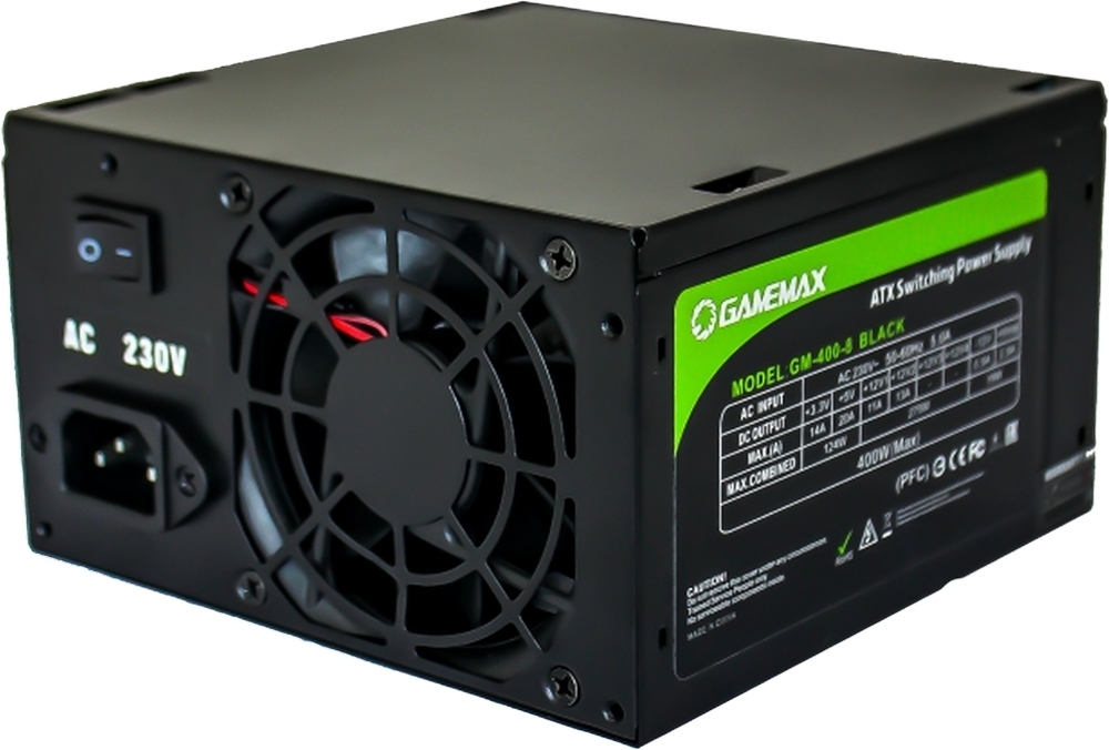 Блок питания GAMEMAX GM-400-8CM Black (GM-400-8CM Black) фото