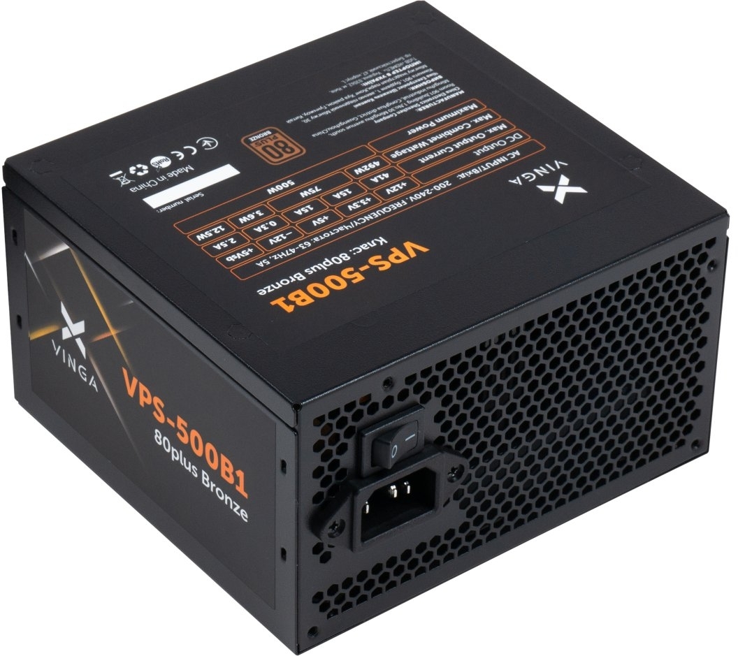 Блок живлення Vinga 500W (VPS-500B1) фото