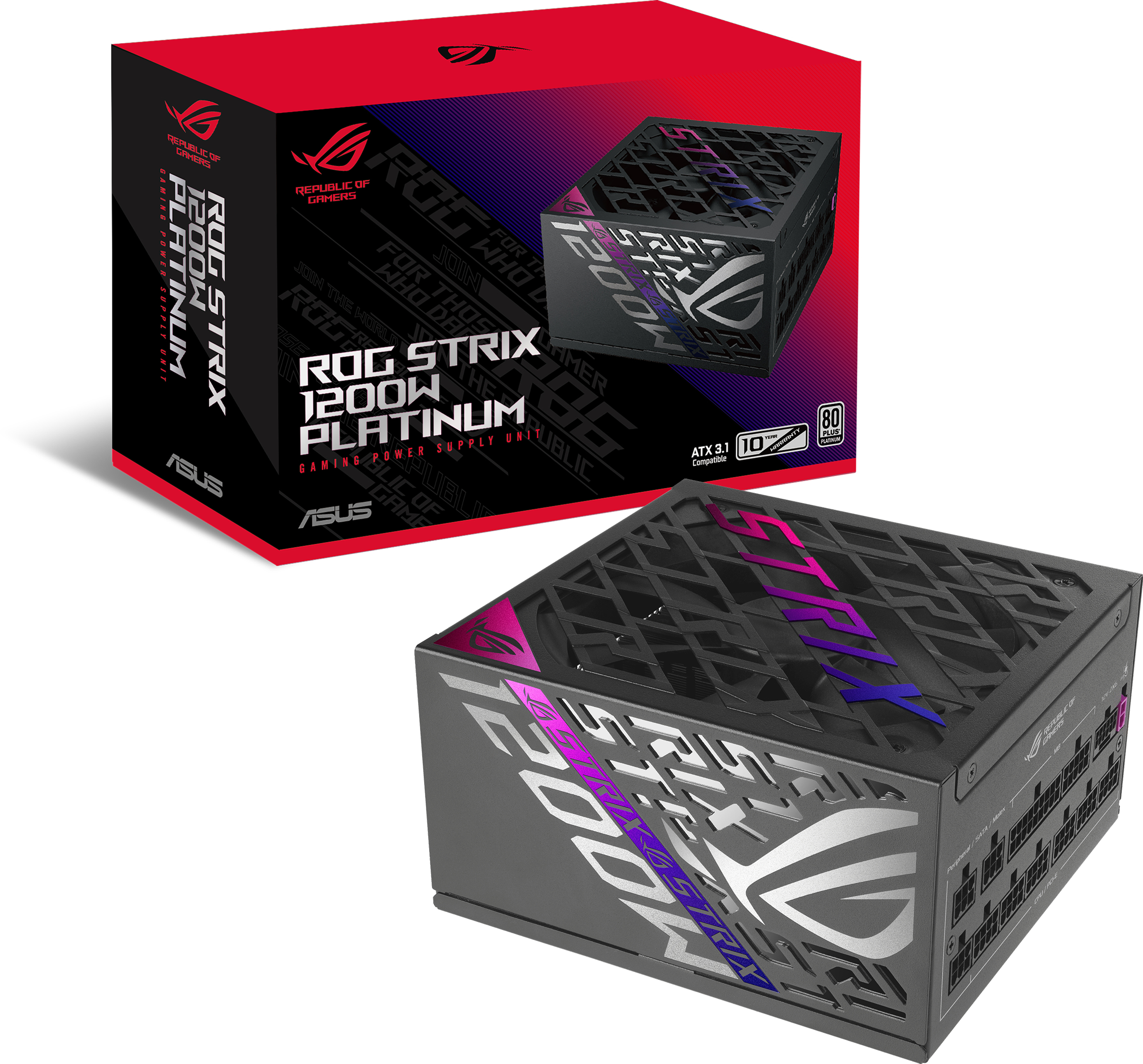Блок питания ASUS 1200W ROG STRIX (90YE00W0-B0NA00) фото 