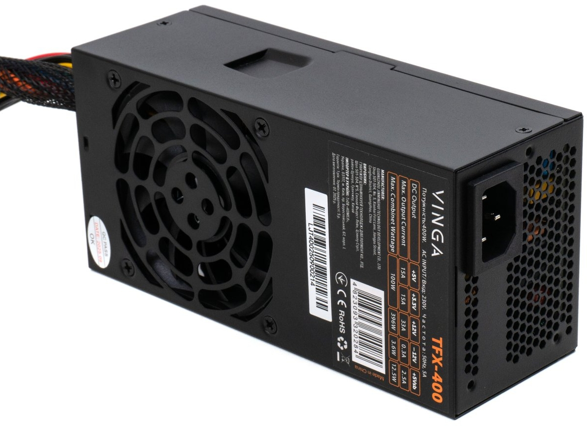Блок живлення Vinga 400W ОЕМ (TFX-400) фото3