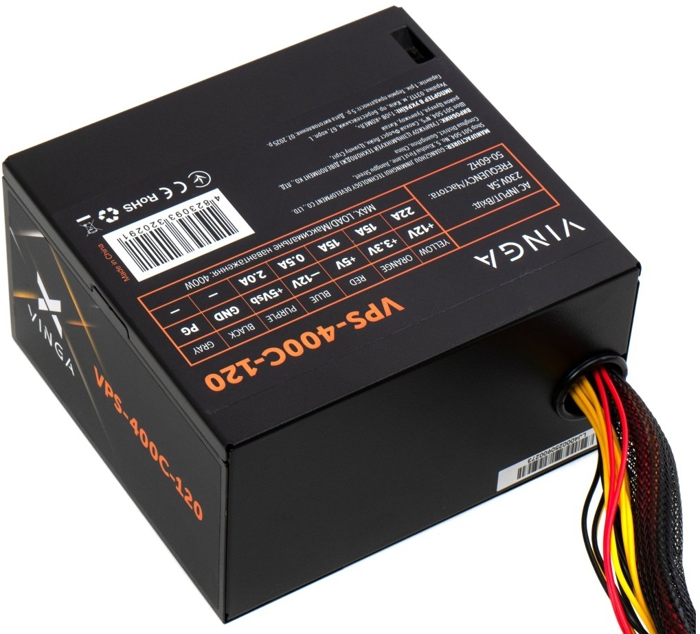 Блок живлення Vinga 400W ОЕМ (VPS-400С-120) фото5