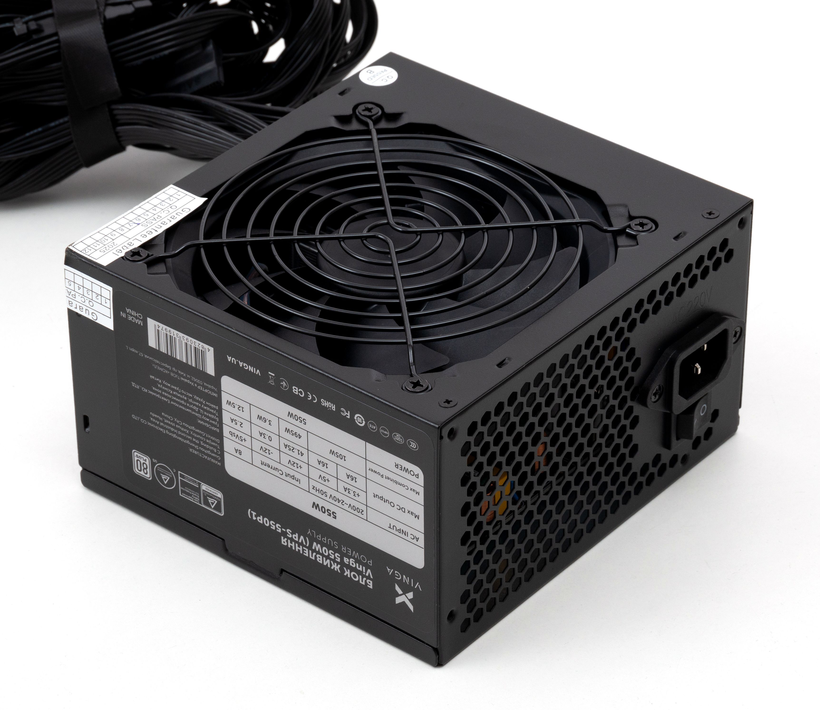 Блок питания Vinga 550W (VPS-550P1) фото2