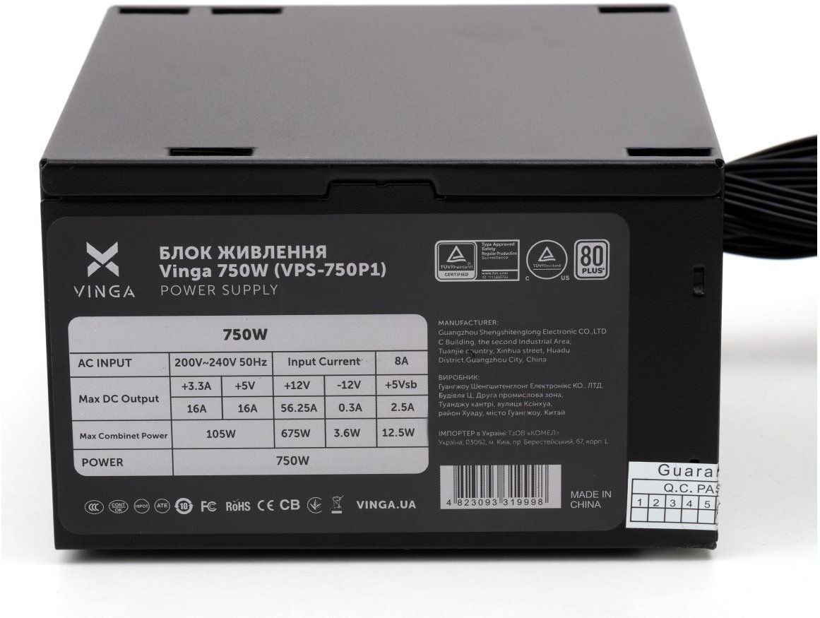 Блок питания Vinga 750W (VPS-750P1) фото5