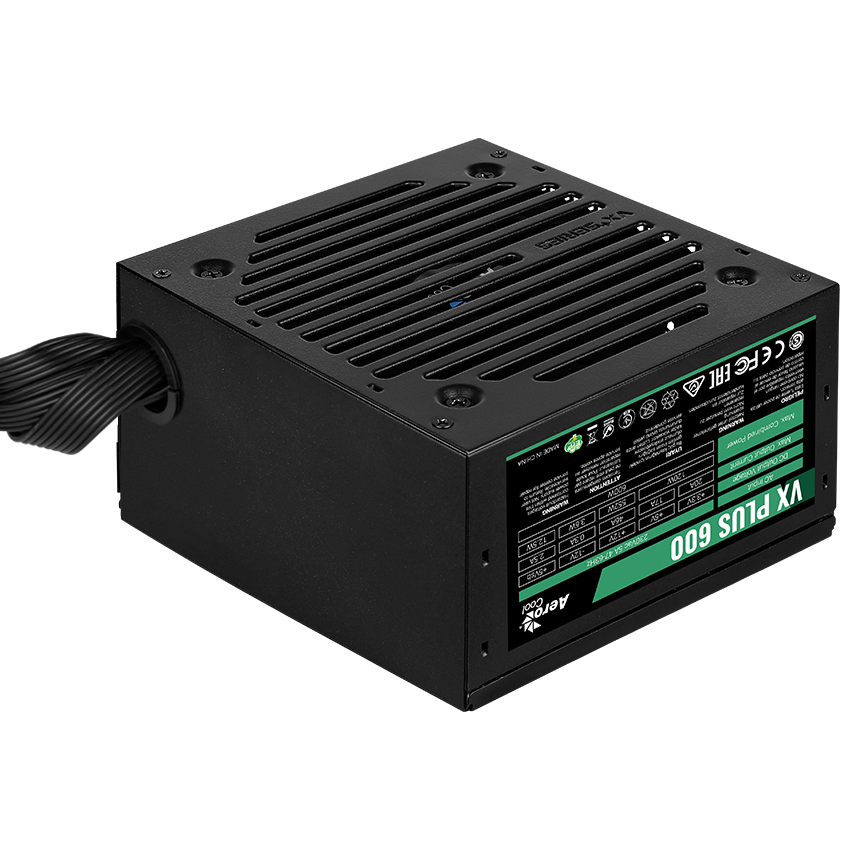 Блок живлення AEROCOOL 600W VX Plus Stealth (ACPN-VS60NEY.12) фото