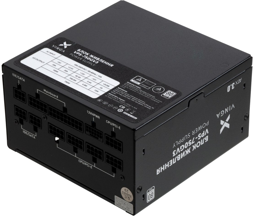Блок питания Vinga 750W (VPS-750GV3) фото3