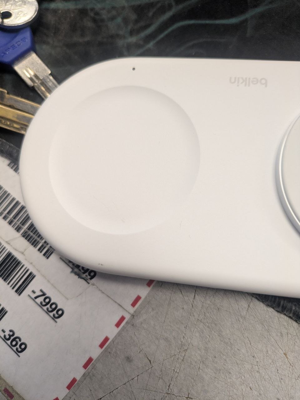 Беспроводное зарядное устройство Belkin 2в1 15Вт Pad Qi2 White (WIZ021VFWH) фото 