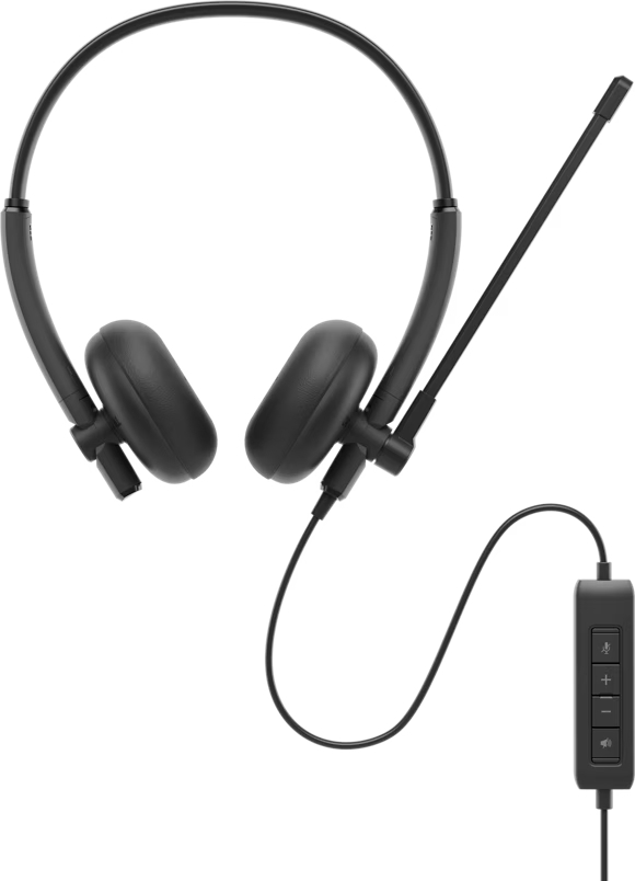 Гарнитура Dell Wired Headset - WH125, черный фото 
