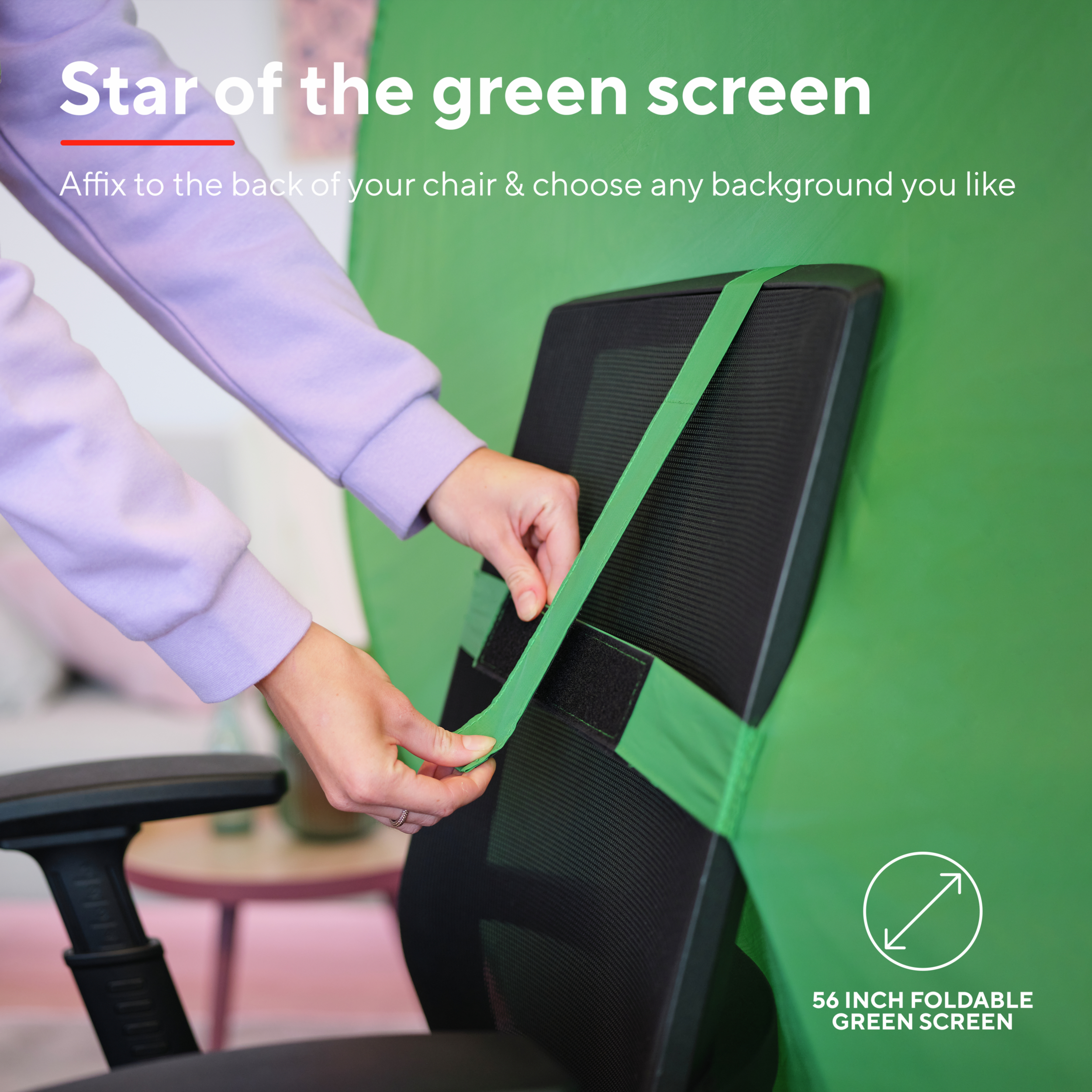 Комплект для стриминга Trust Maku+ 2-in-1 Streaming Kit, зеленый фон и кольцевая лампа фото 15