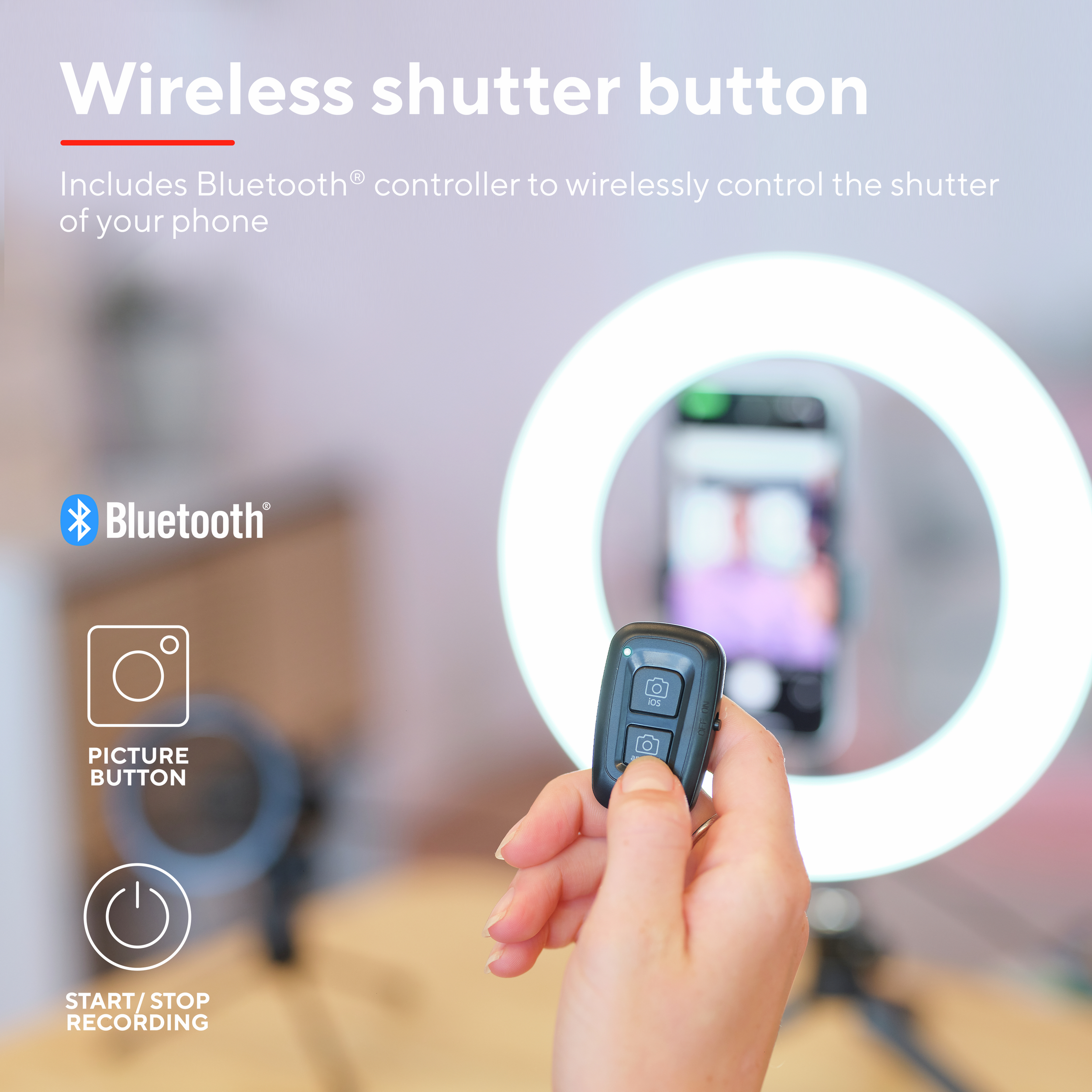 Комплект для стриминга Trust Maku+ 2-in-1 Streaming Kit, зеленый фон и кольцевая лампа фото 9