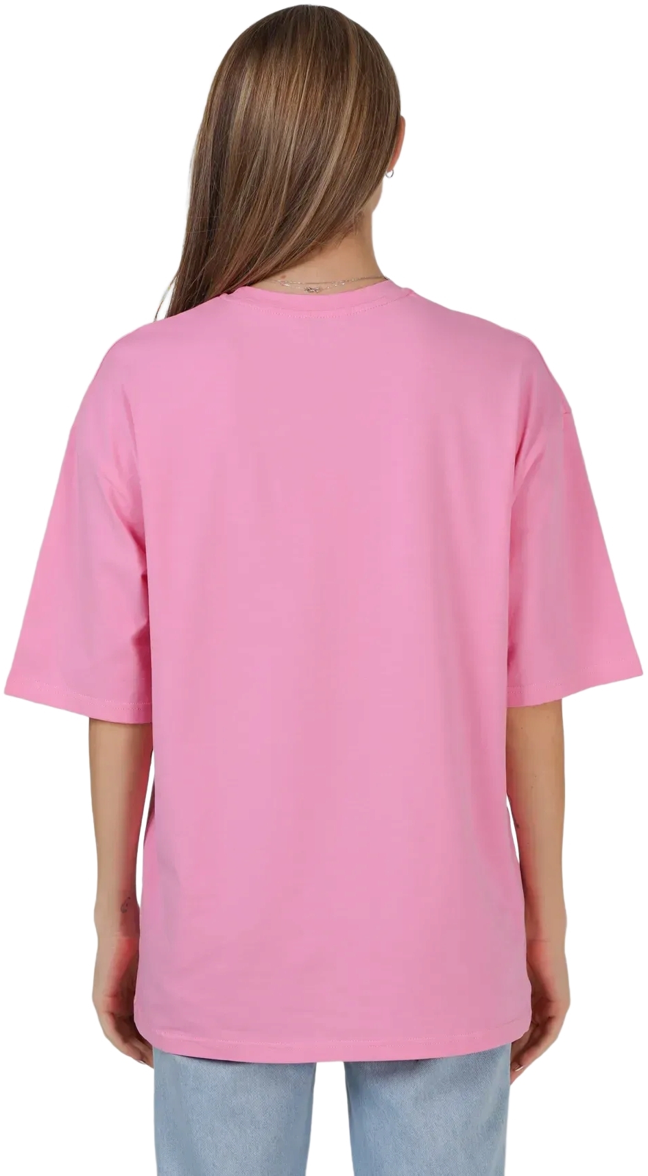 Набор футболок женских хлопковых Ray Oversize U0104W-Pink-Lilac 2XL/3XL 2шт разноцветных фото3