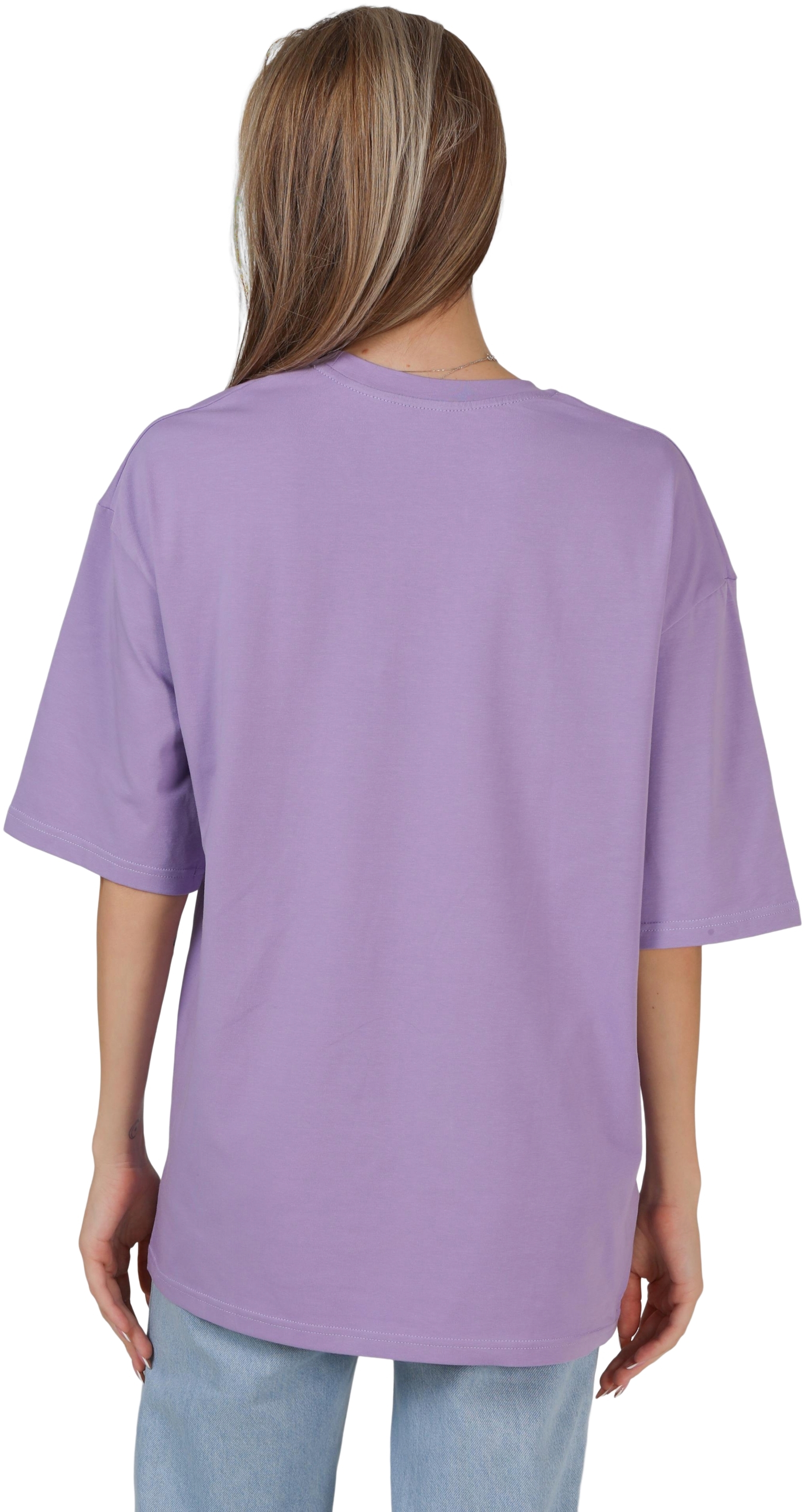 Набор футболок женских хлопковых Ray Oversize U0104W-Pink-Lilac 2XL/3XL 2шт разноцветных фото5