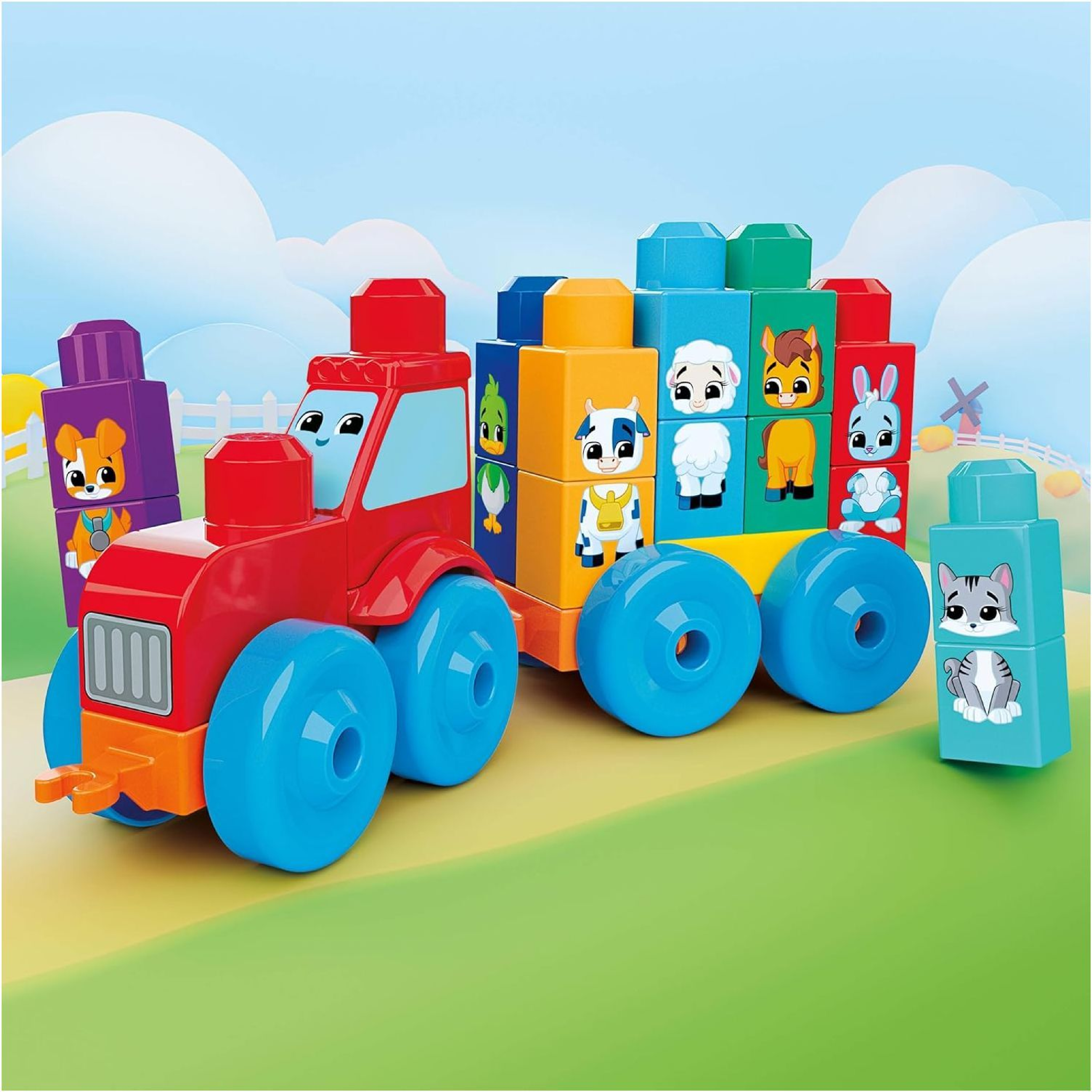 Конструктор Mega Bloks Трактор с животными (JKG33) фото6