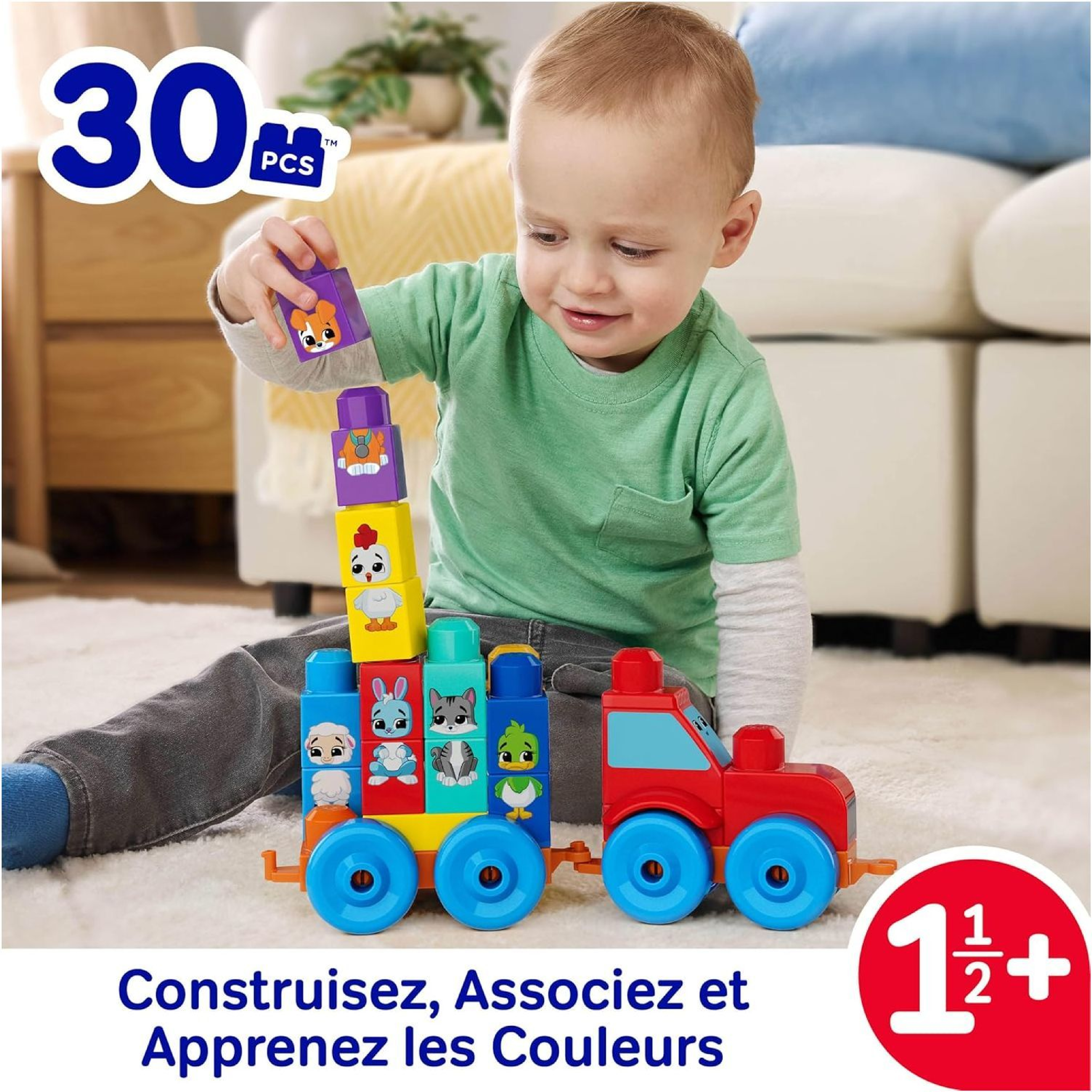 Конструктор Mega Bloks Трактор с животными (JKG33) фото2