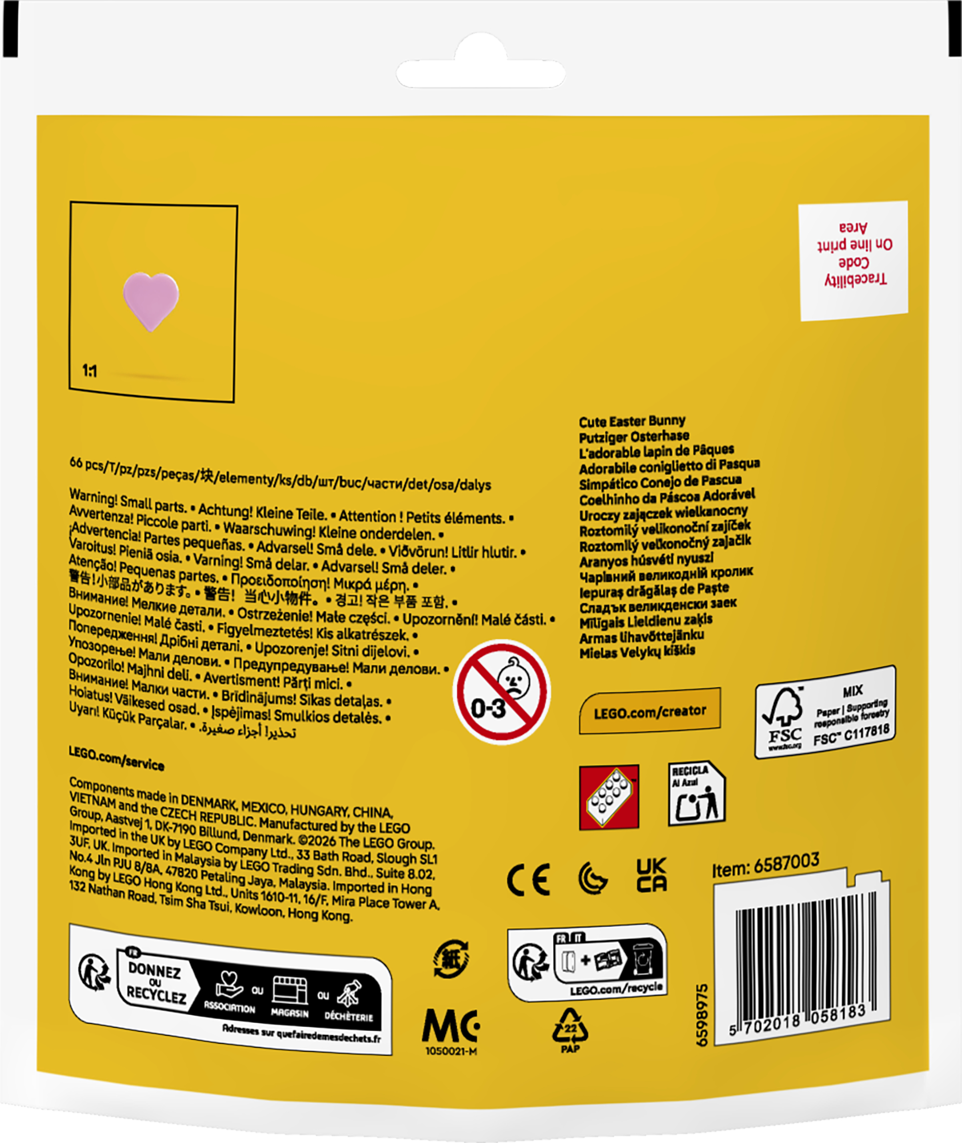 LEGO 30716 Чарівний великодній кроликфото3