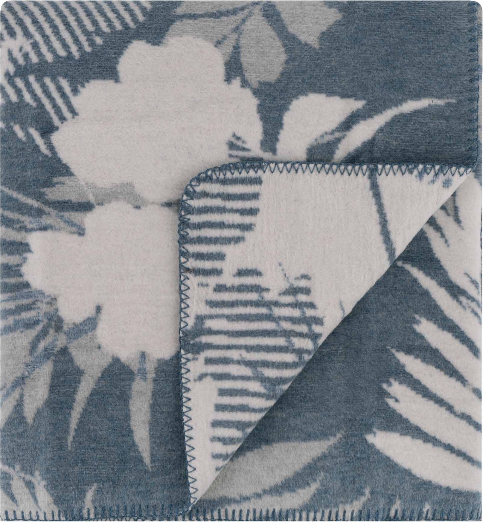 Плед ARDESTO Leonardo 150х200см, листя, синій (ART0408LT)фото