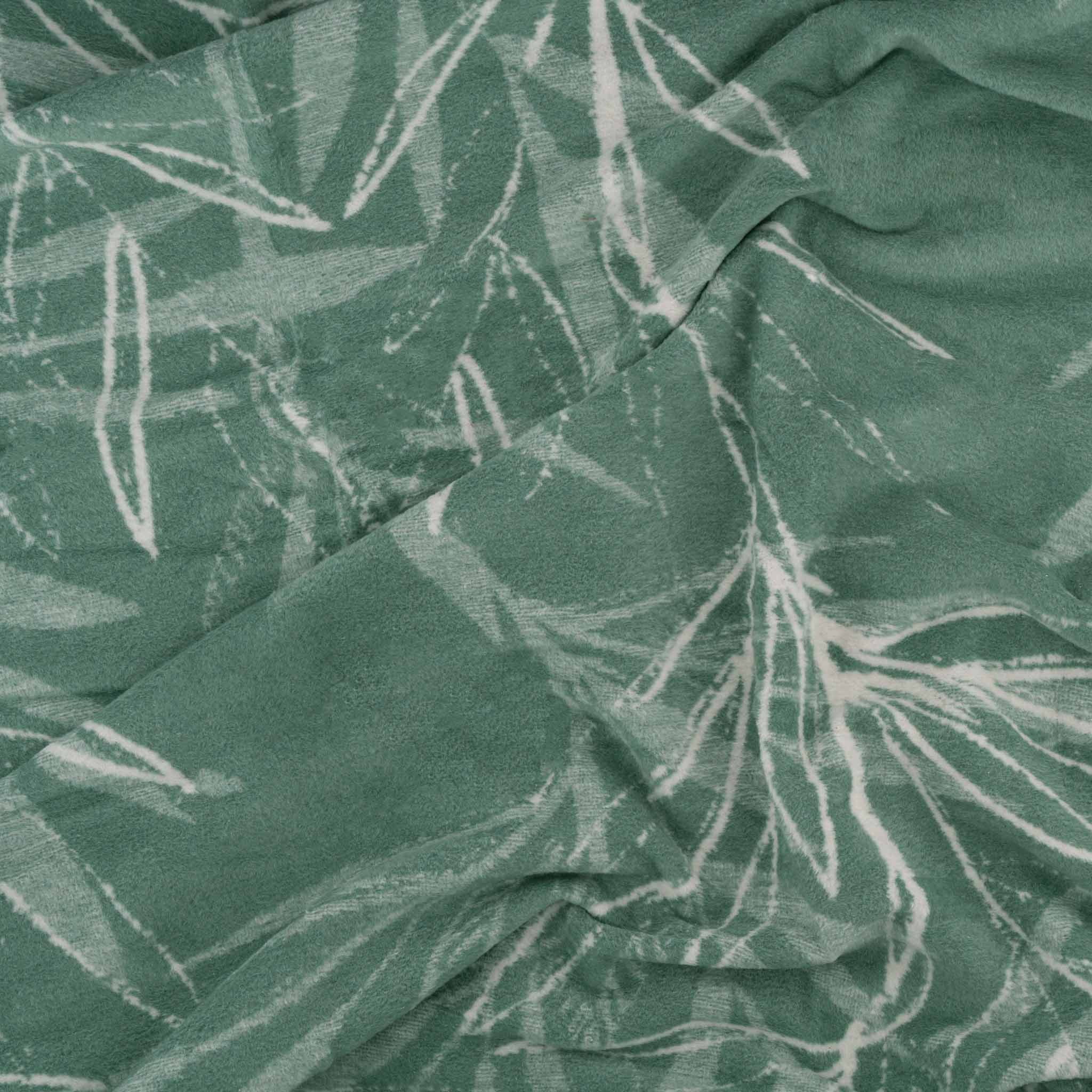 Плед ARDESTO Leonardo 200х220см, листя, зелений (ART0411LT)фото