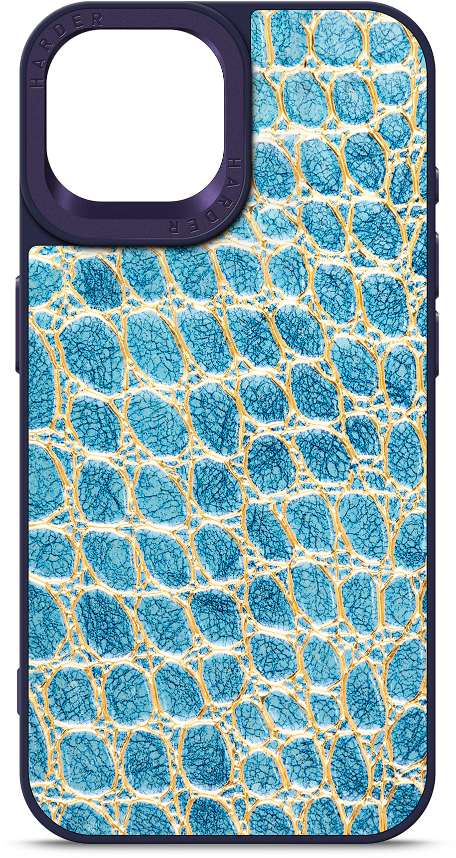 Чохол Harder Crocosaur для Apple iPhone 15 Blue (ARM76700)фото