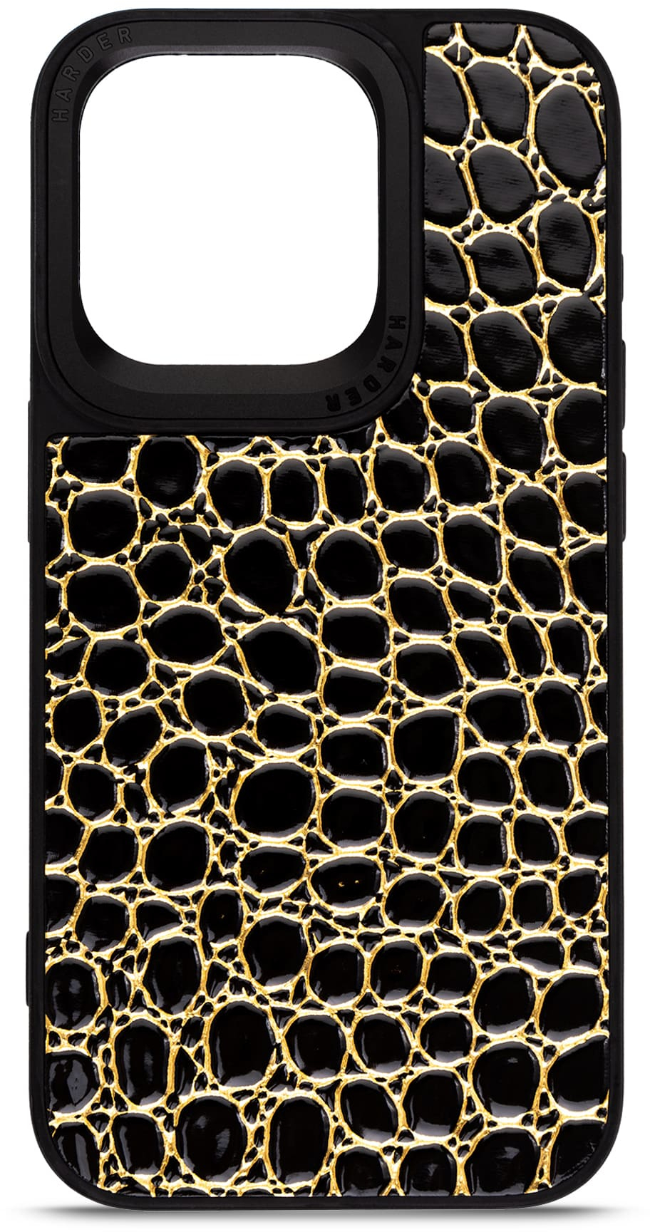 Чохол Harder Crocosaur для Apple iPhone 15 Pro Black (ARM76701)фото2