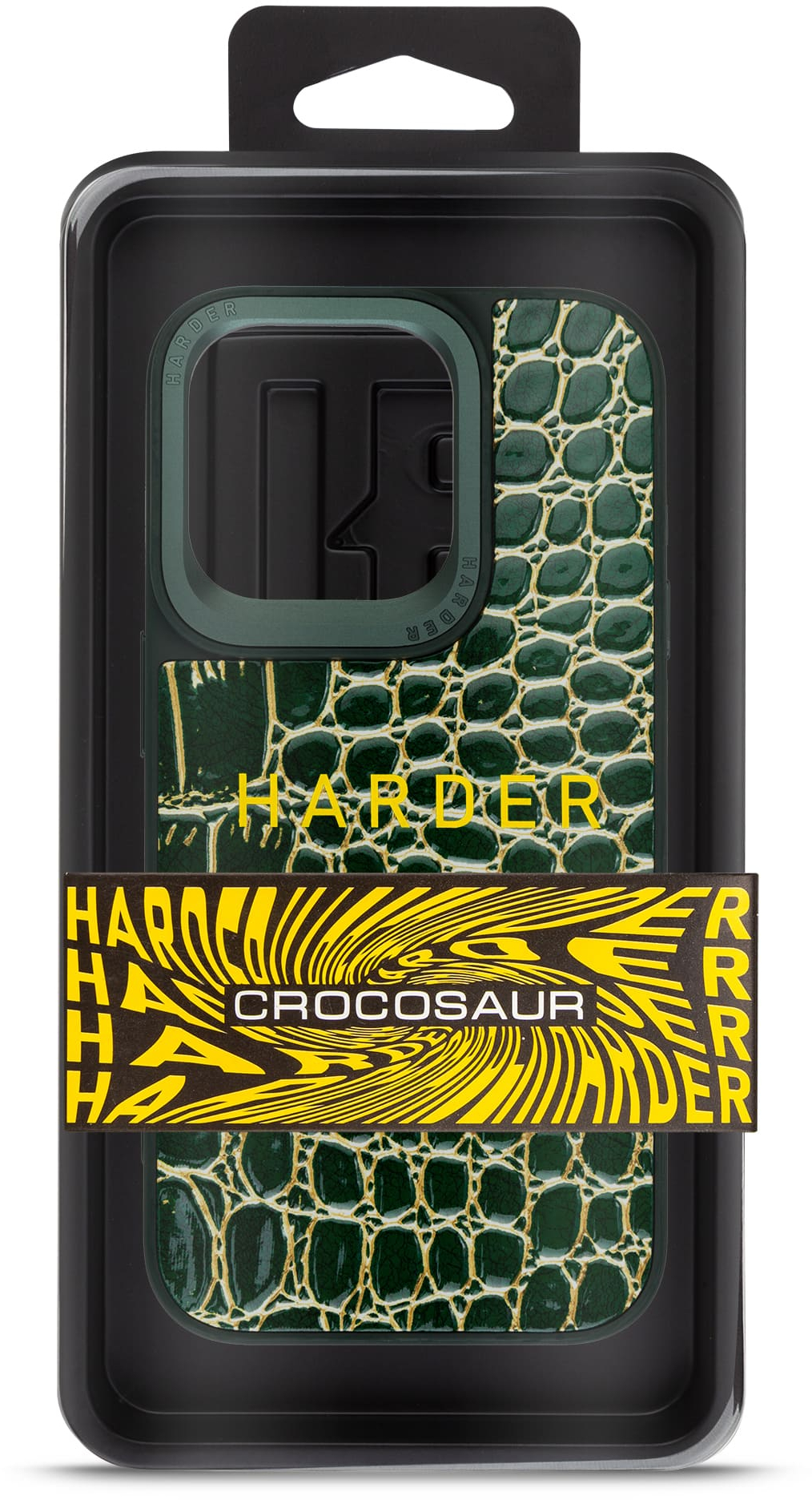 Чохол Harder Crocosaur для Apple iPhone 15 Pro Green (ARM76702)фото3