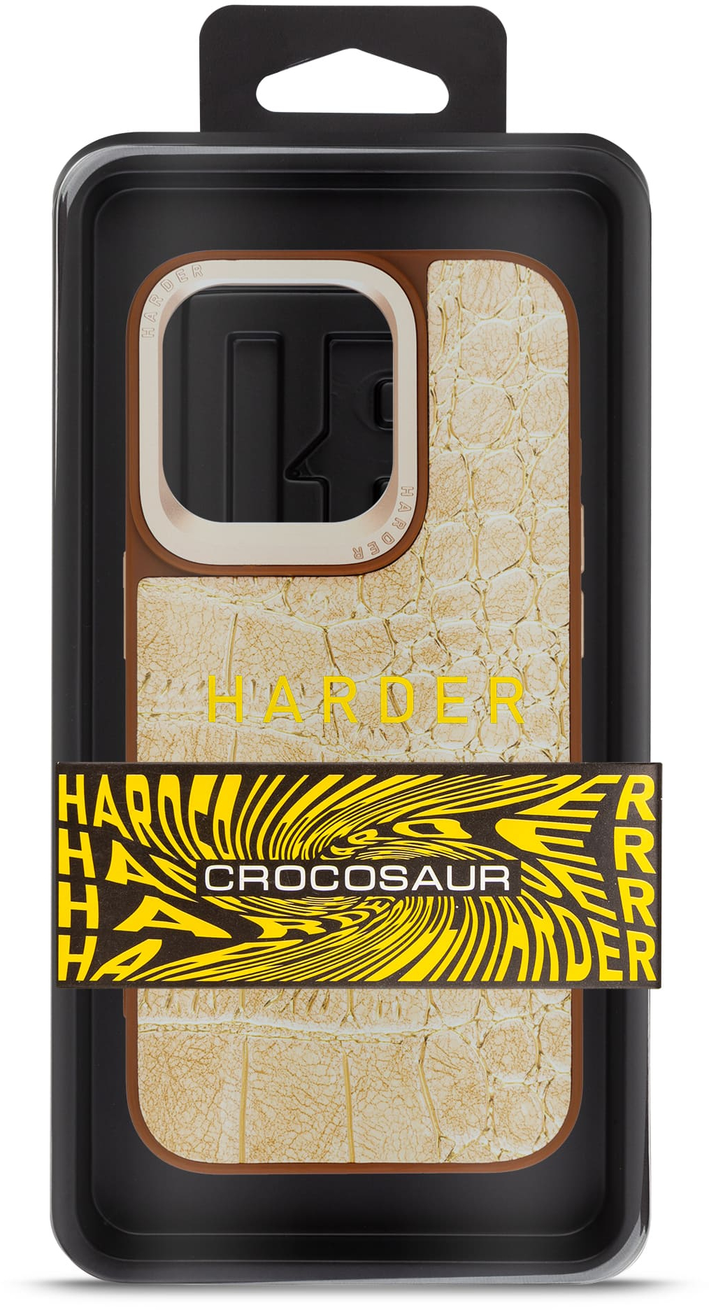 Чохол Harder Crocosaur для Apple iPhone 15 Pro Beige (ARM76703)фото