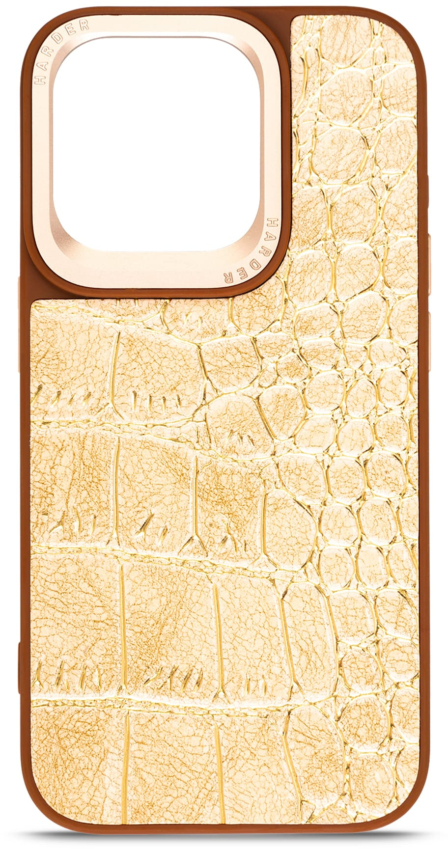Чохол Harder Crocosaur для Apple iPhone 15 Pro Beige (ARM76703)фото