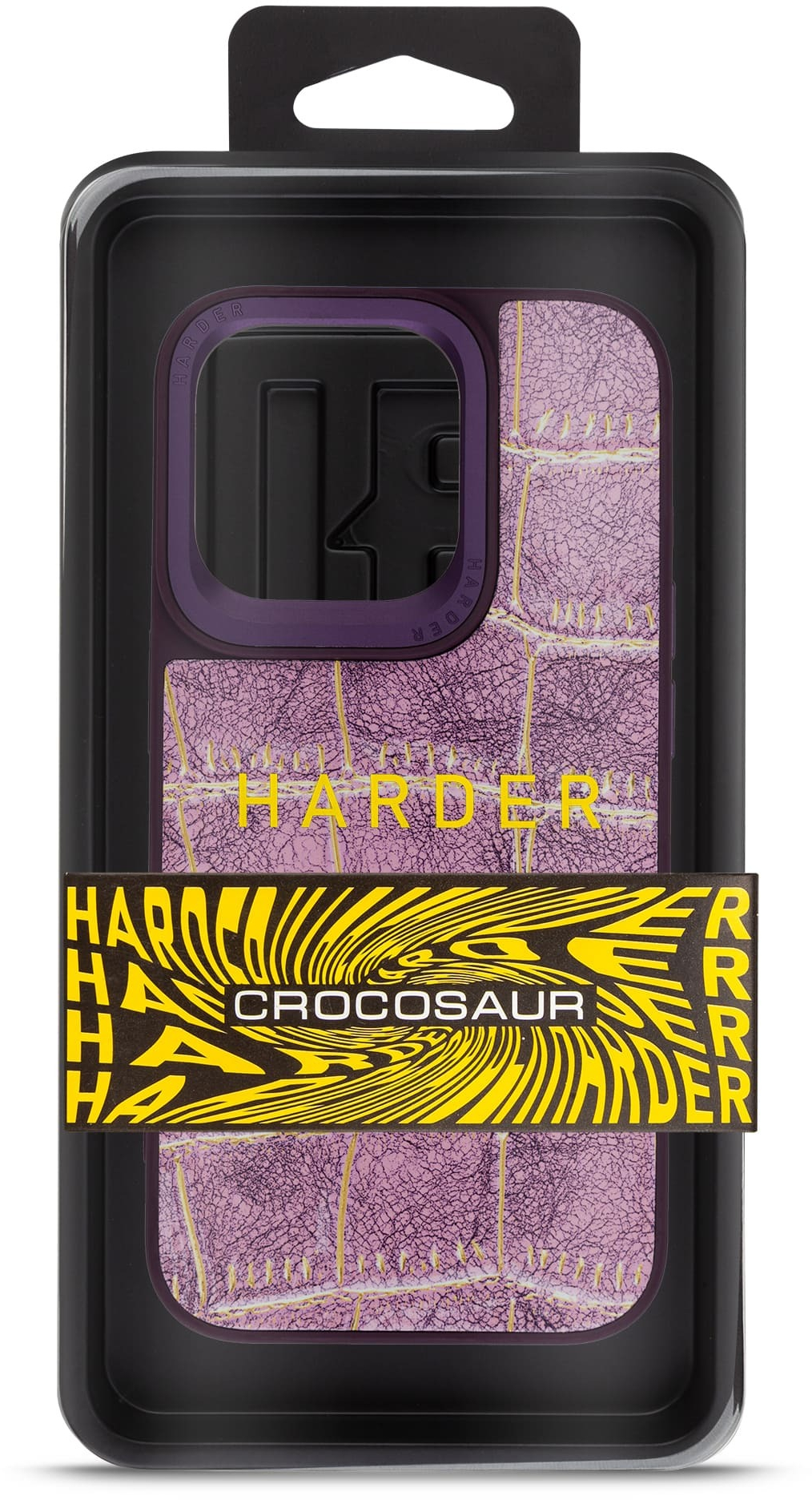 Чехол Harder Crocosaur для Apple iPhone 15 Pro Purple (ARM76704) фото 