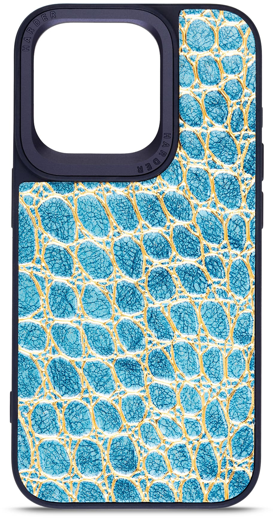 Чохол Harder Crocosaur для Apple iPhone 15 Pro Blue (ARM76706)фото2