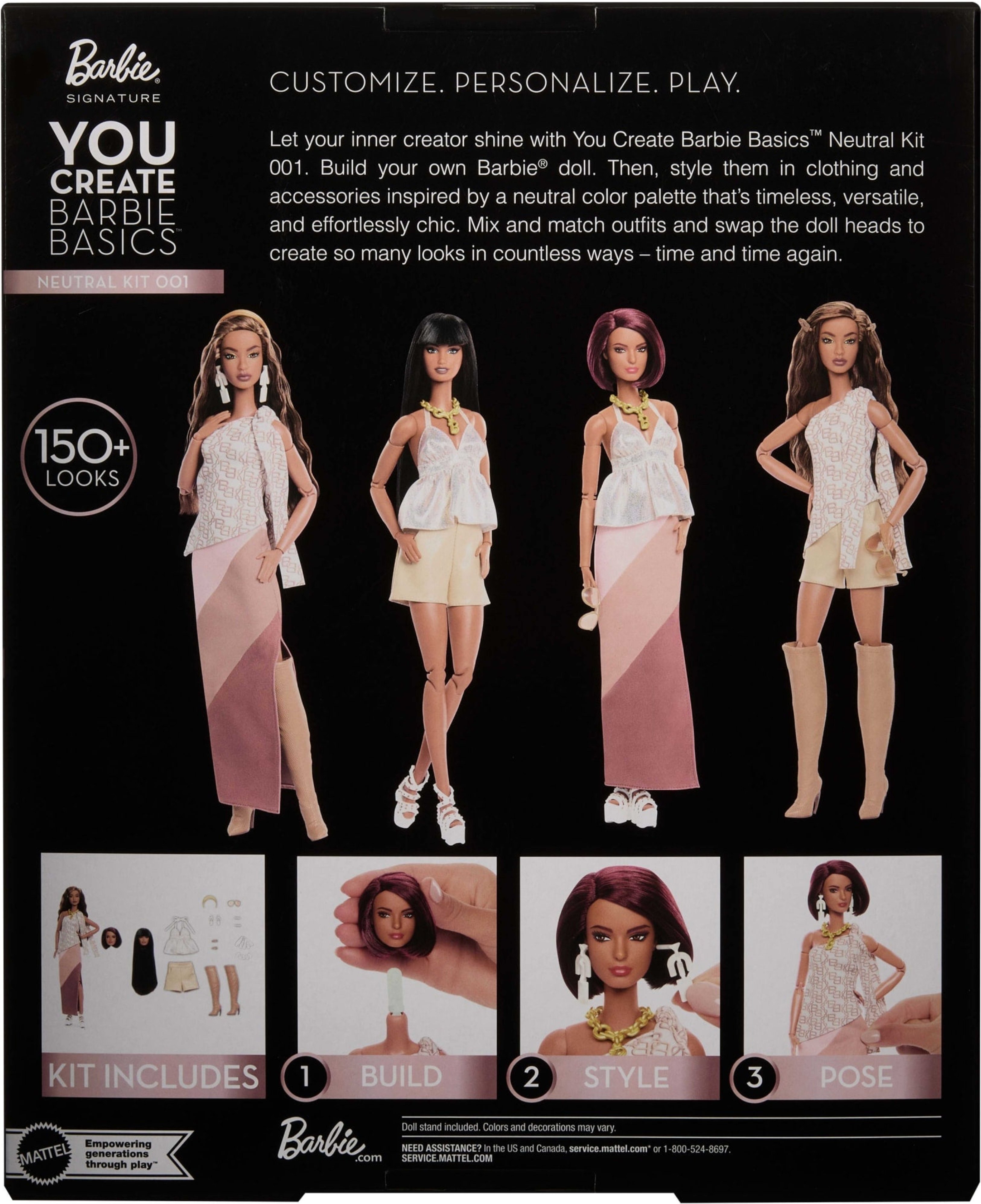 Коллекционный набор You Create Barbie Basics – брюнетка (JJX35) фото 9