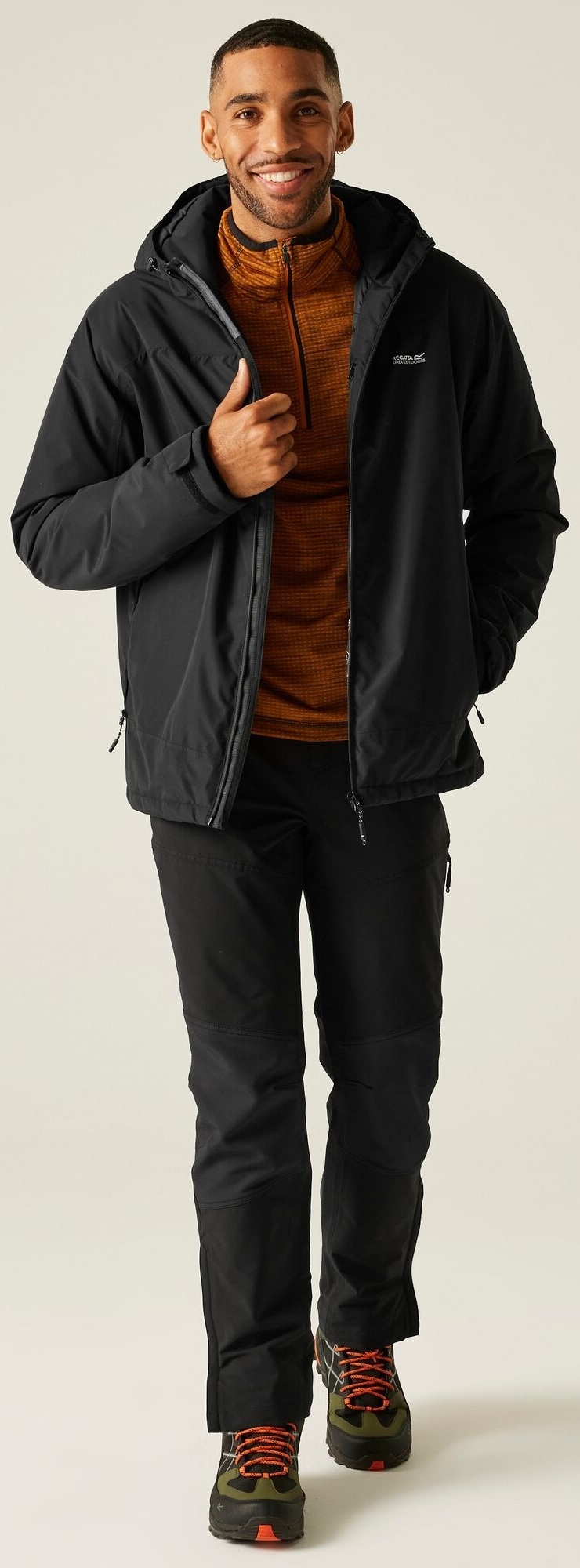 Куртка утепленная мужская Regatta Frelton RMP434-800 S черная фото 