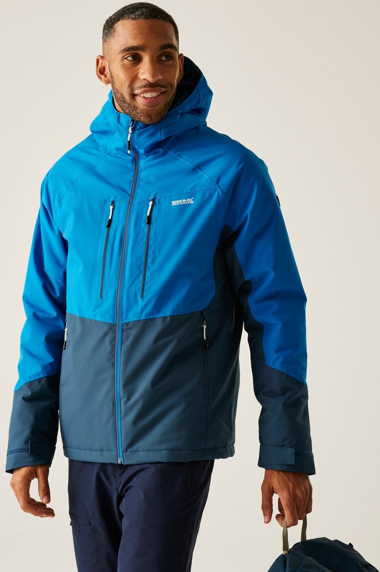 Куртка утепленная мужская Regatta HightonStrPdJkt RMP435-ZSQ S синяя/голубая фото 
