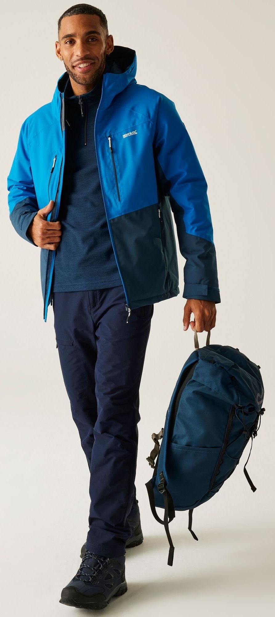 Куртка утепленная мужская Regatta HightonStrPdJkt RMP435-ZSQ S синяя/голубая фото 