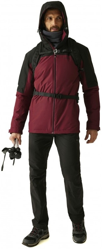 Куртка утепленная мужская Regatta Thornridge RMP437-ZR0 2XL красная/черная фото 