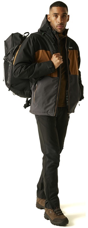 Куртка утеплена чоловіча Regatta MalandInsulated RMP450-ZK3 2XL коричнева/чорнафото6