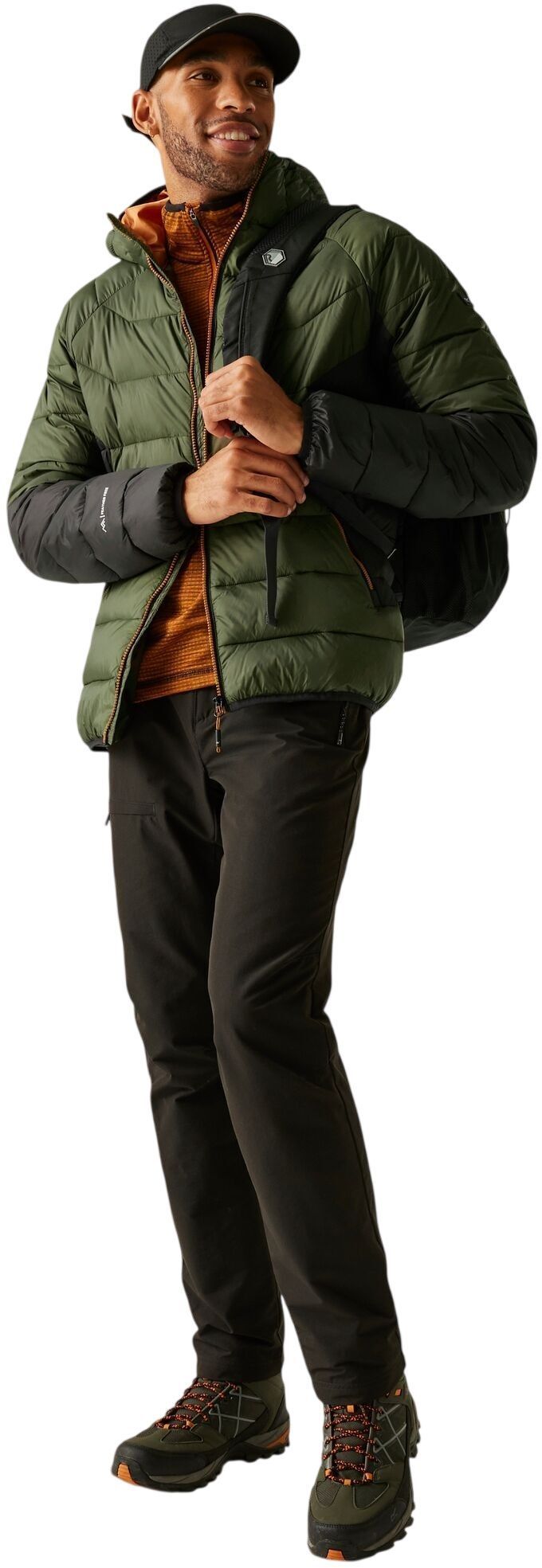 Куртка чоловіча Regatta Hooded Dalent RMN 304-ZYI S хакі/чорнафото