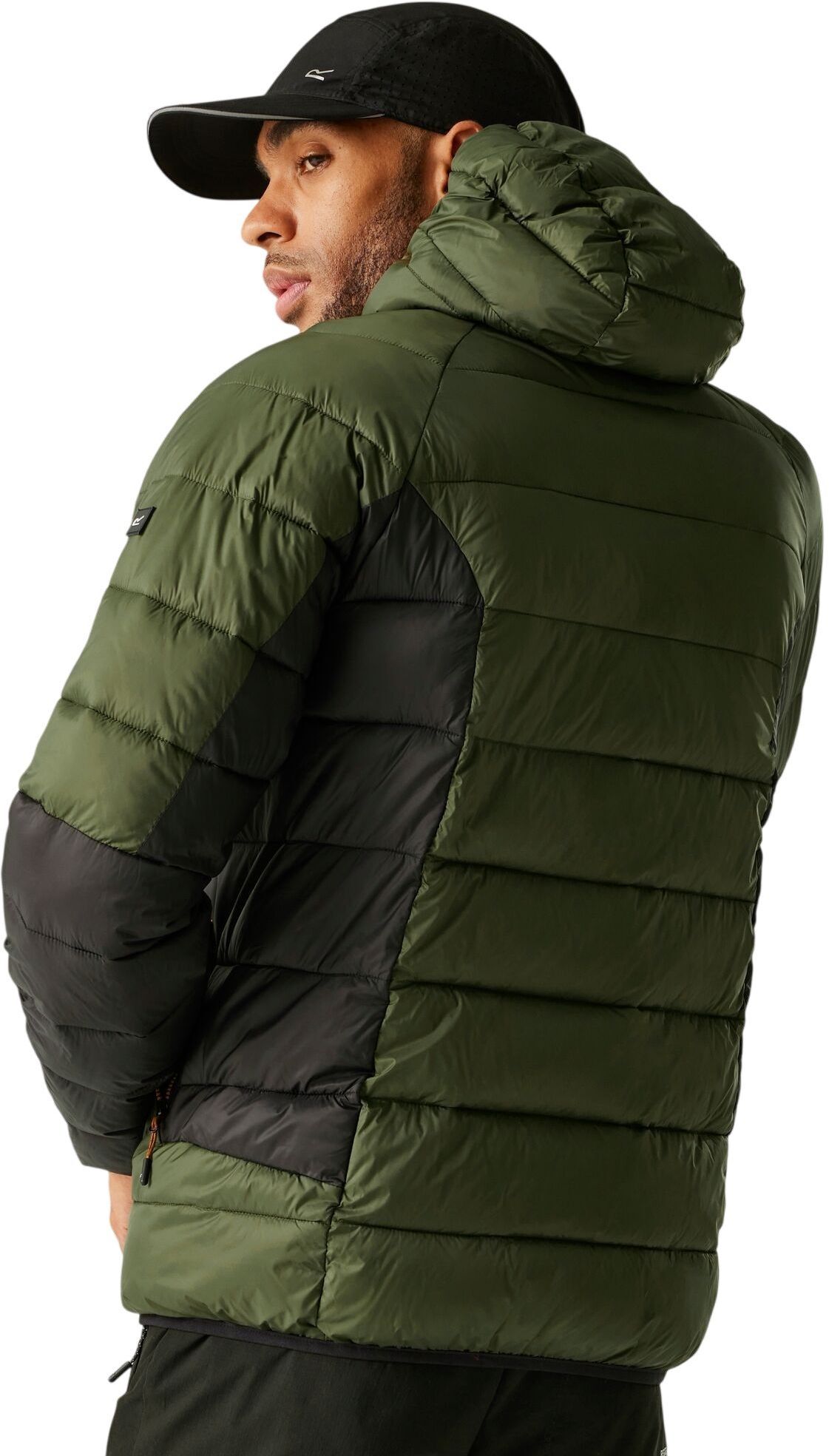 Куртка чоловіча Regatta Hooded Dalent RMN 304-ZYI S хакі/чорнафото