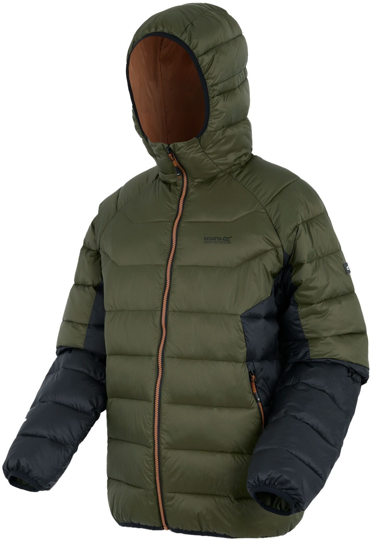 Куртка чоловіча Regatta Hooded Dalent RMN 304-ZYI L хакі/чорнафото