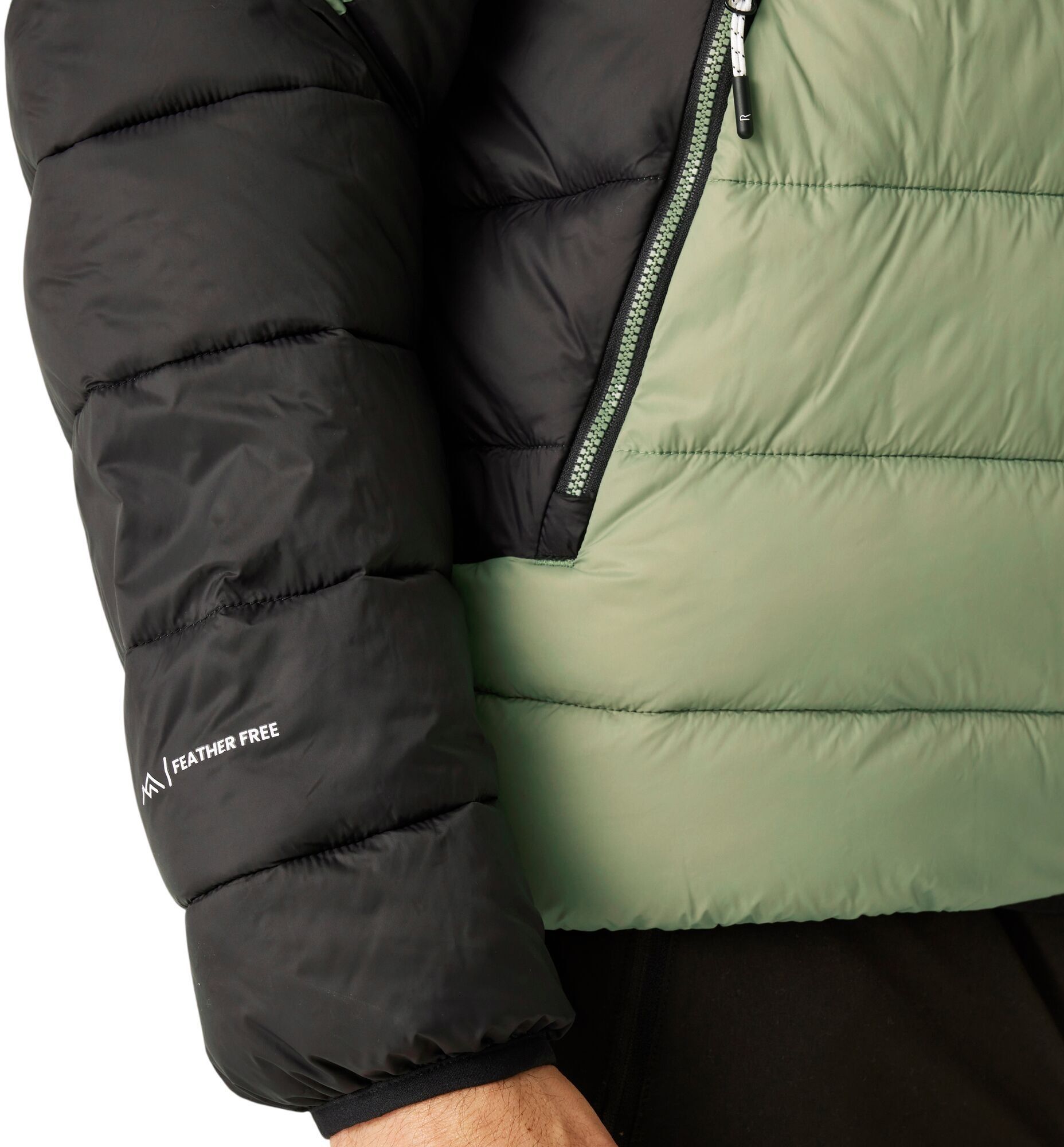 Куртка чоловіча Regatta Dalent RMN 305-ZIK M зелена/чорнафото