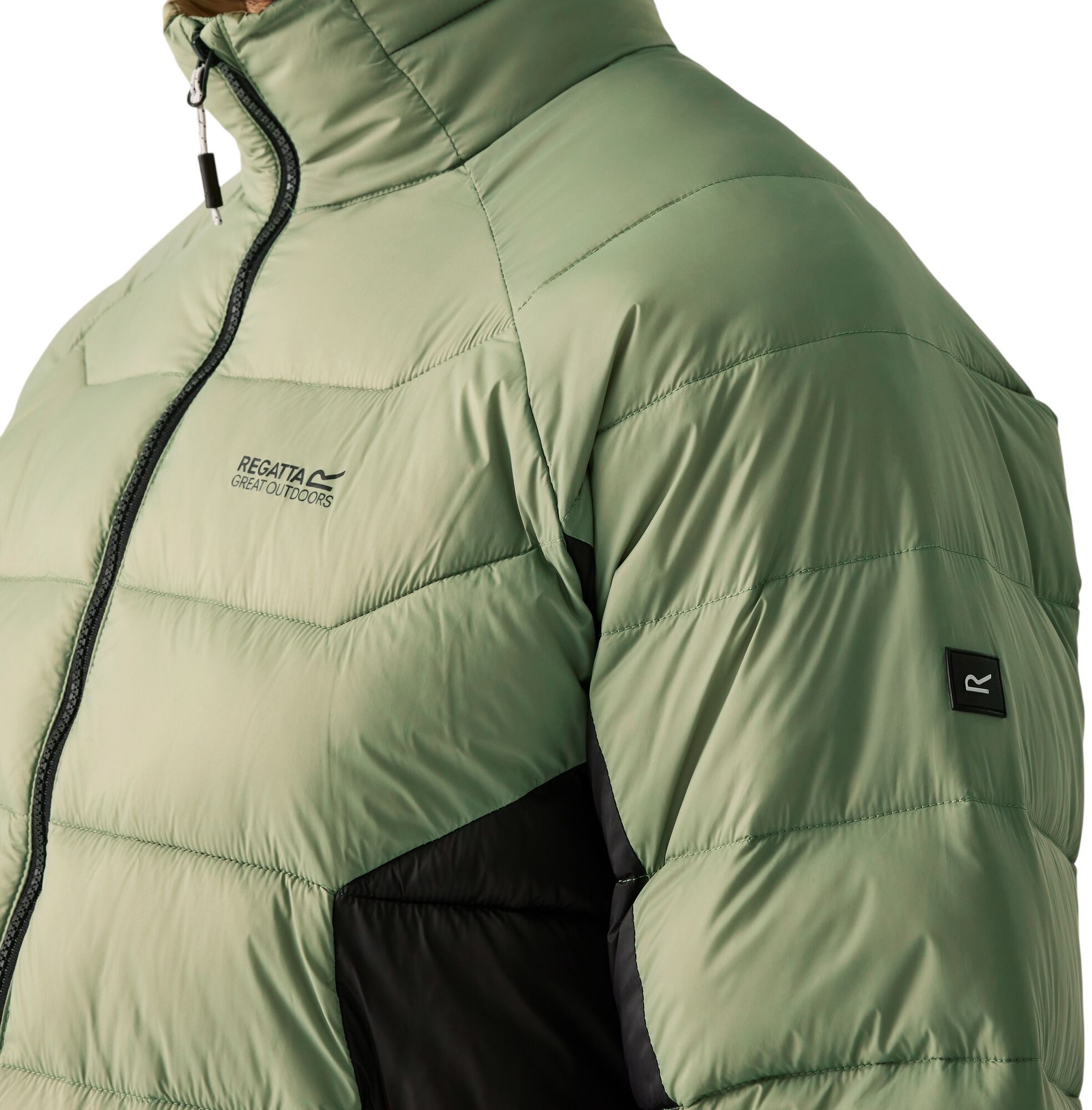 Куртка чоловіча Regatta Dalent RMN 305-ZIK L зелена/чорнафото3