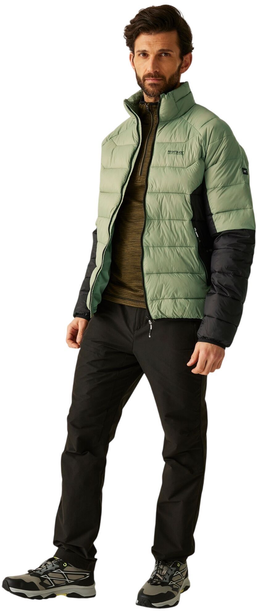 Куртка чоловіча Regatta Dalent RMN 305-ZIK L зелена/чорнафото6