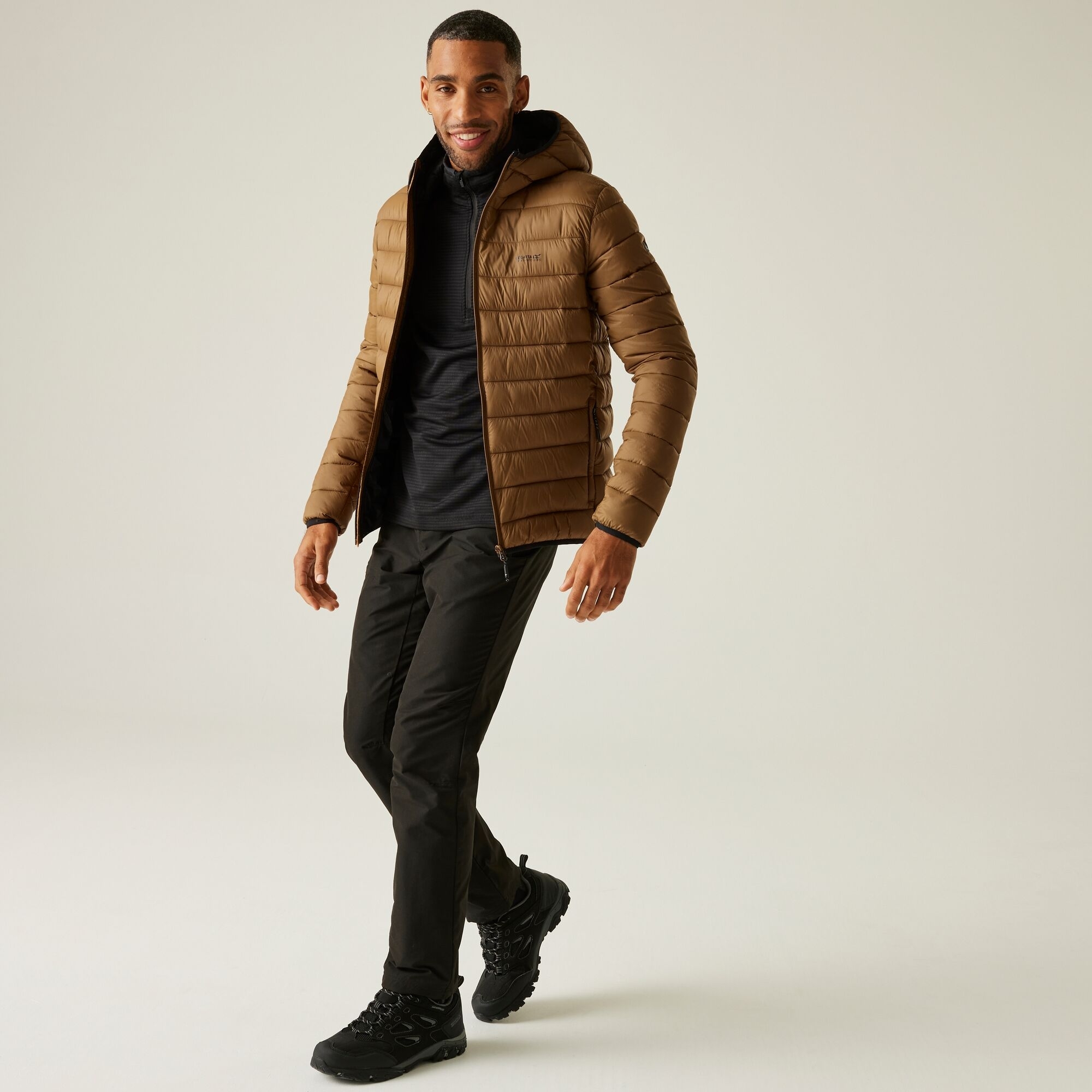 Куртка демисезонная мужская Regatta HoodedMarizion RMN223-ZN0 M коричневая фото 3