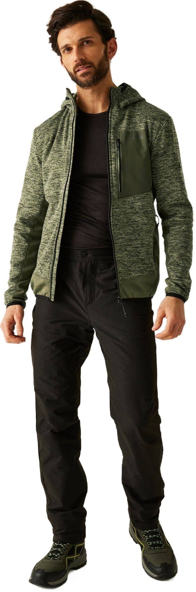 Кофта флисовая мужская Regatta Alven RMA651-ZLZ 2XL хаки фото 4