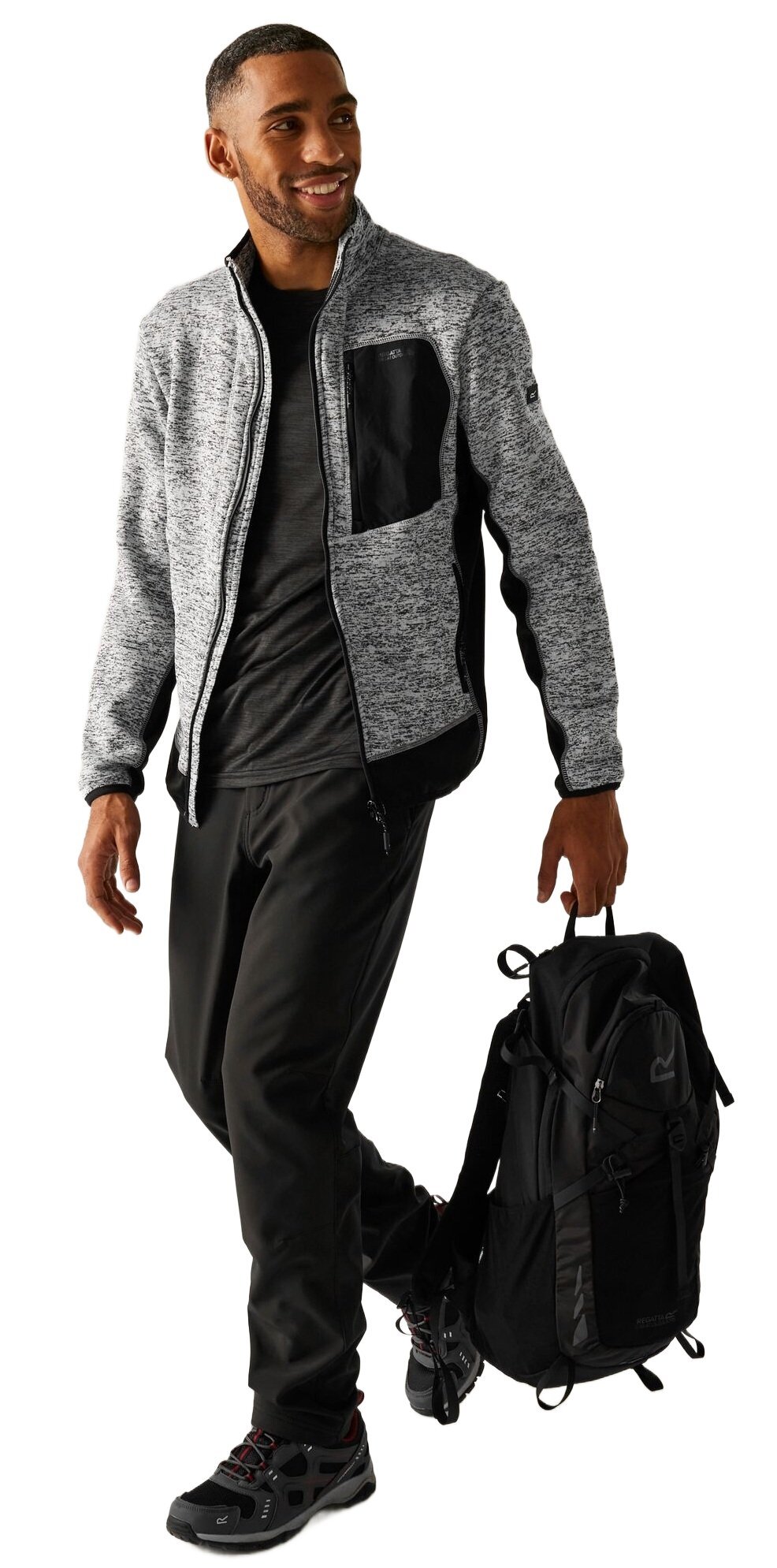 Кофта флисовая мужская Regatta Everet RMA675-61I 2XL серая фото 3