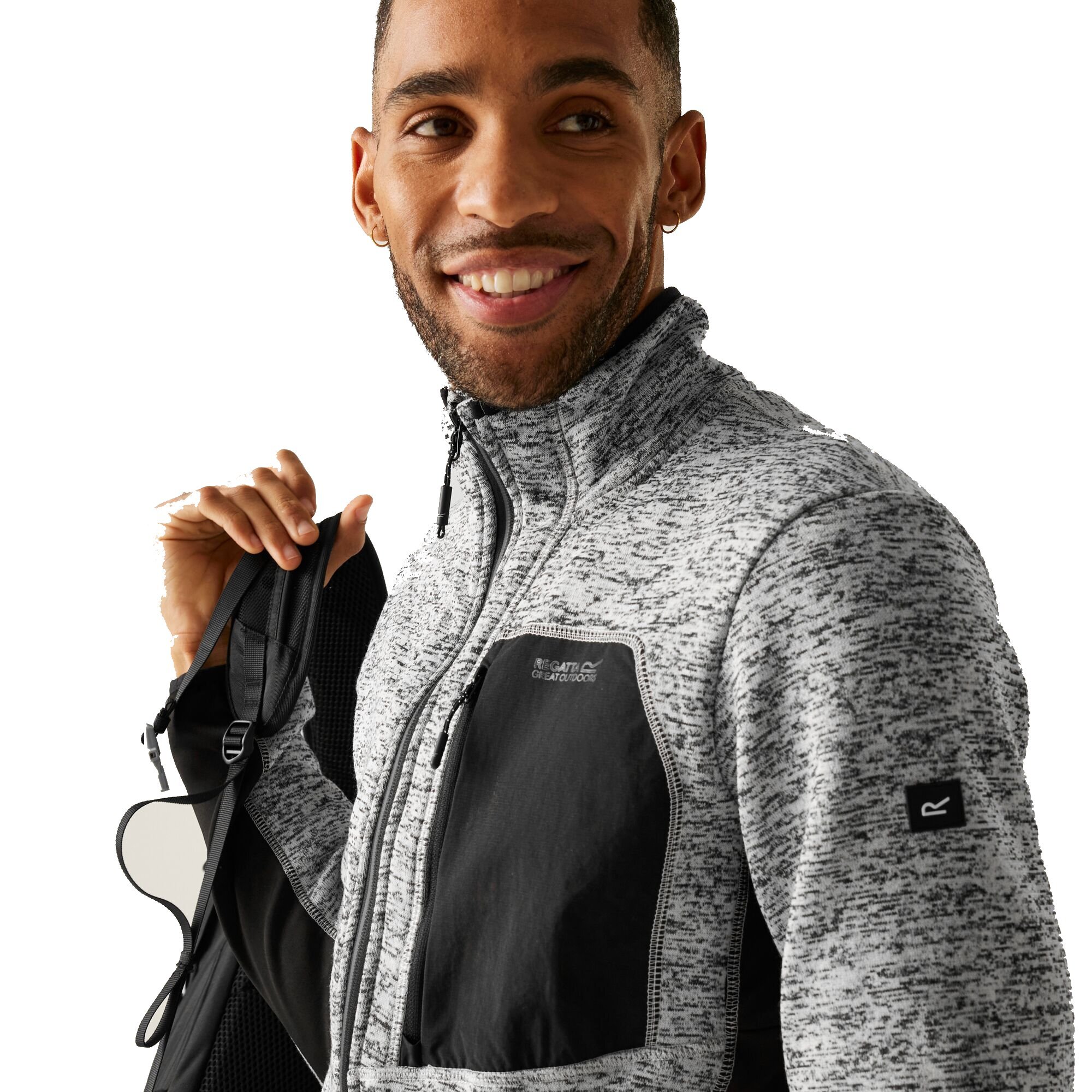 Кофта флисовая мужская Regatta Everet RMA675-61I 2XL серая фото 4