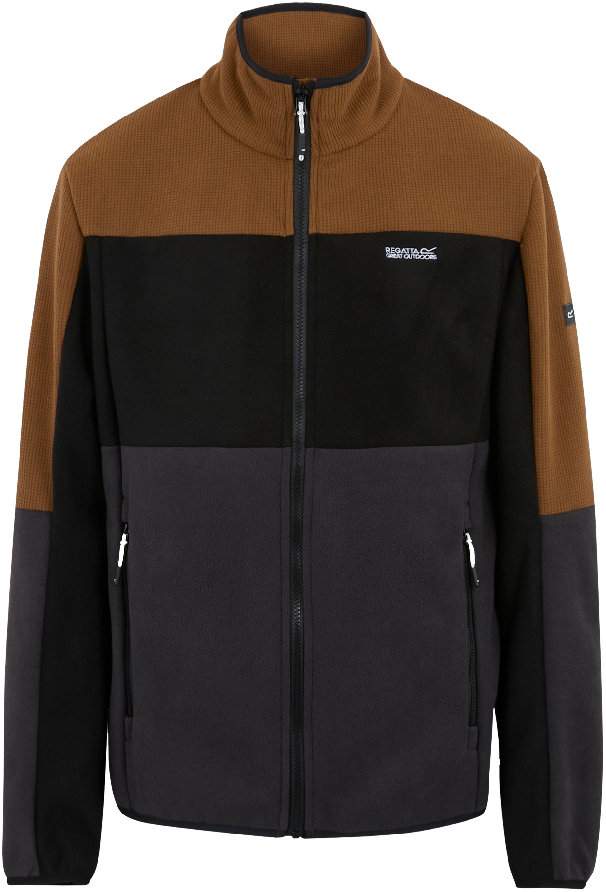 Толстовка чоловіча Regatta Ormont RMA674-ZK3 2XL коричнева/чорнафото