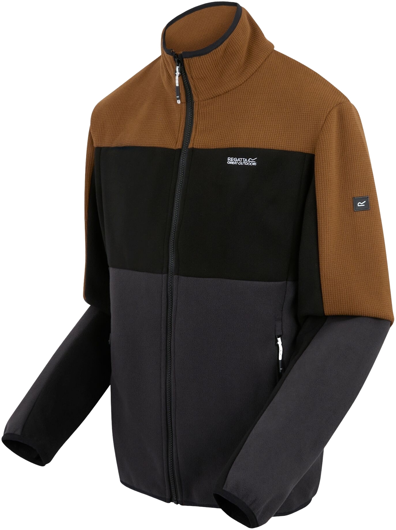 Толстовка чоловіча Regatta Ormont RMA674-ZK3 2XL коричнева/чорнафото